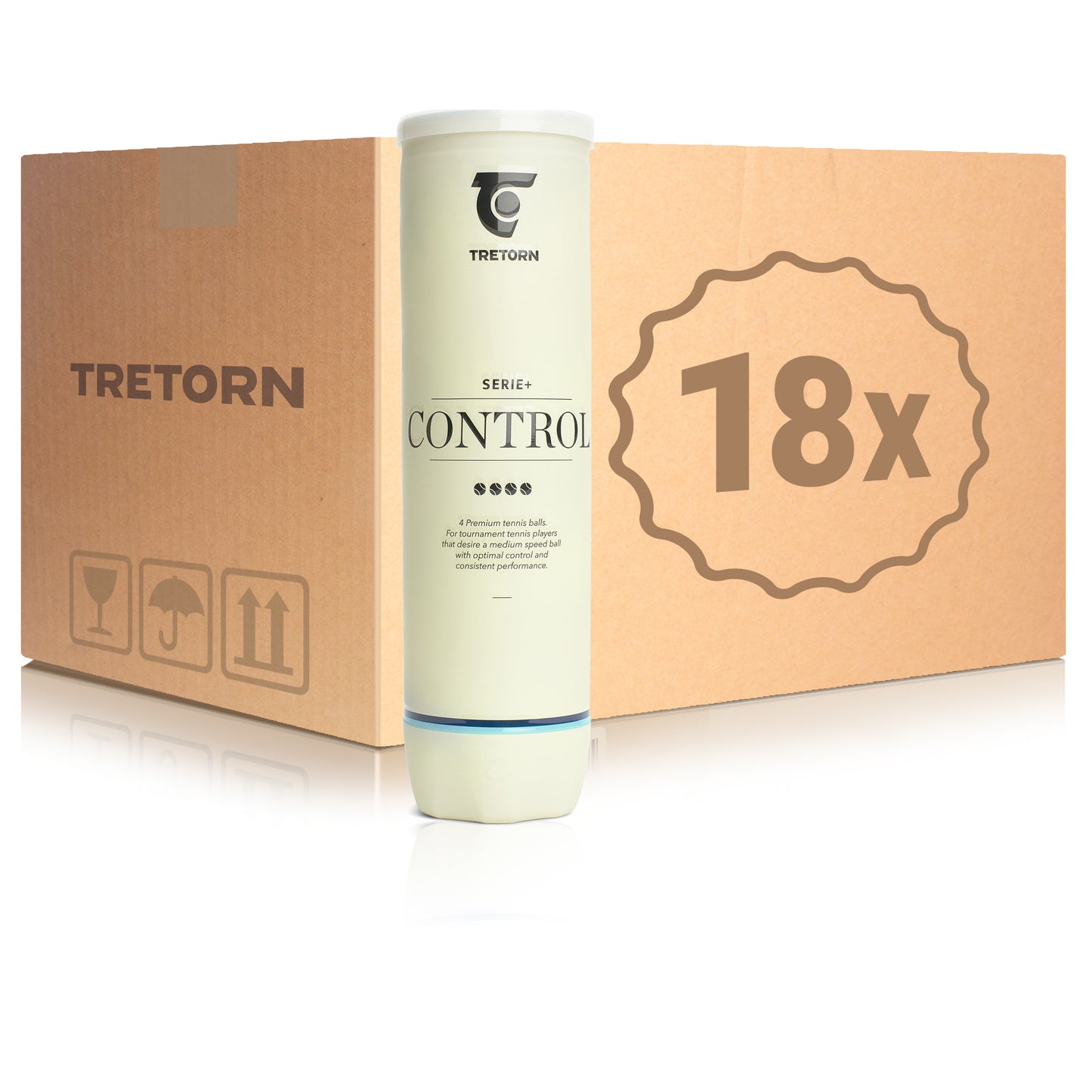 Tretorn 18 botes de 4 pelotas Serie+Control Tretorn 18 botes de 4 pelotas Serie+Control