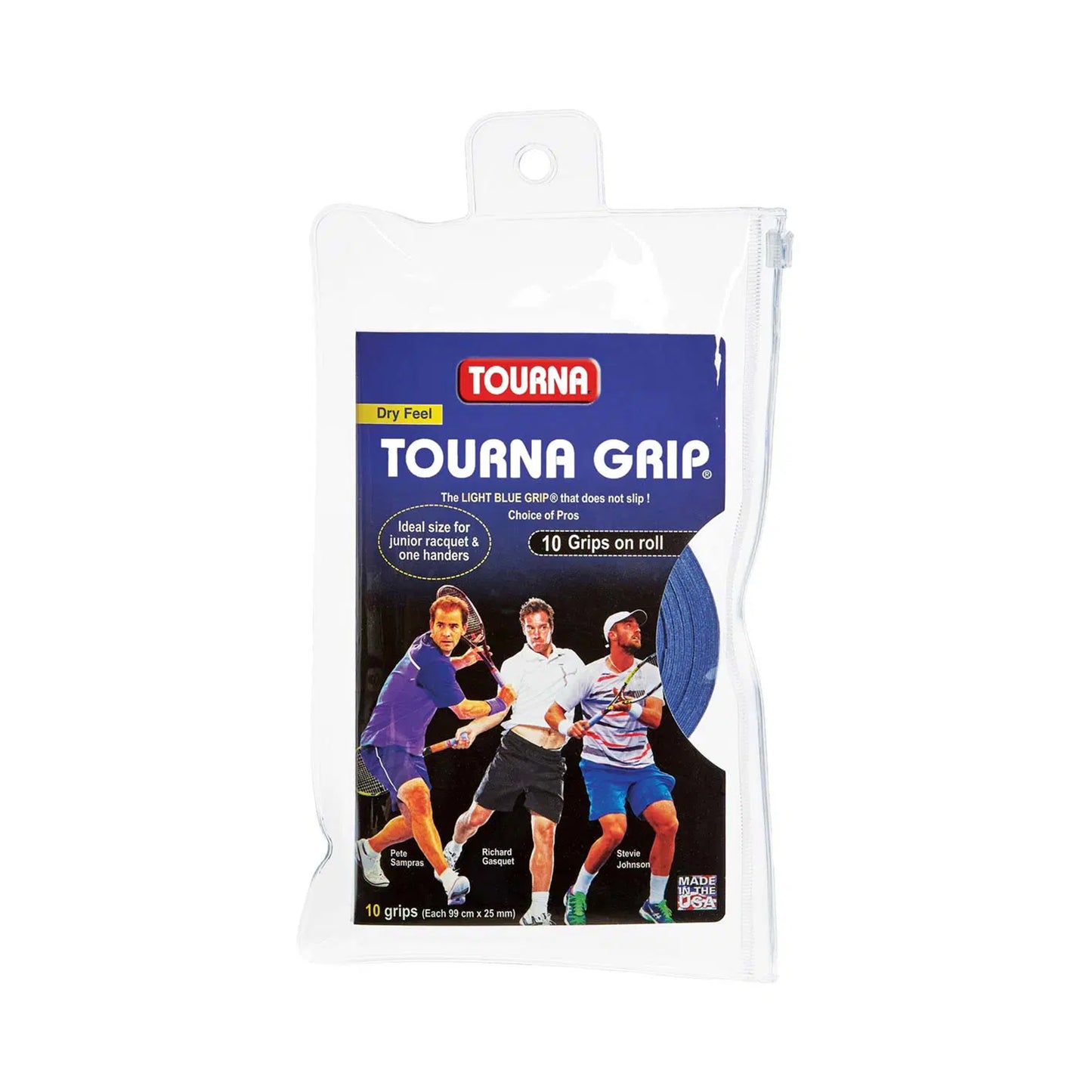 Tourna Grip Standard Pack De 10-Azul Tourna Grip Standard Pack De 10-Azul