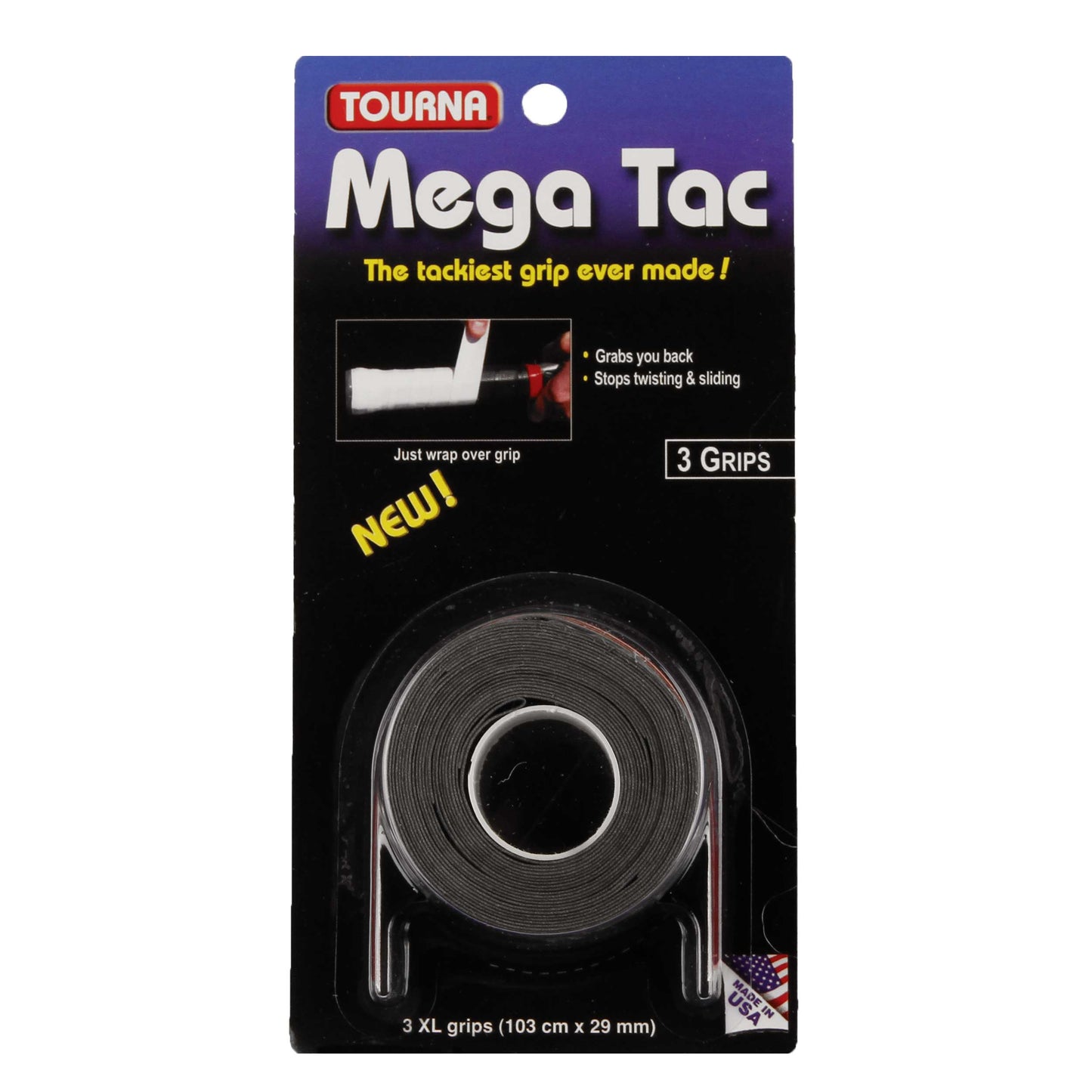 Tourna Mega Tac Pack De 3-Negro Tourna Mega Tac Pack De 3-Negro
