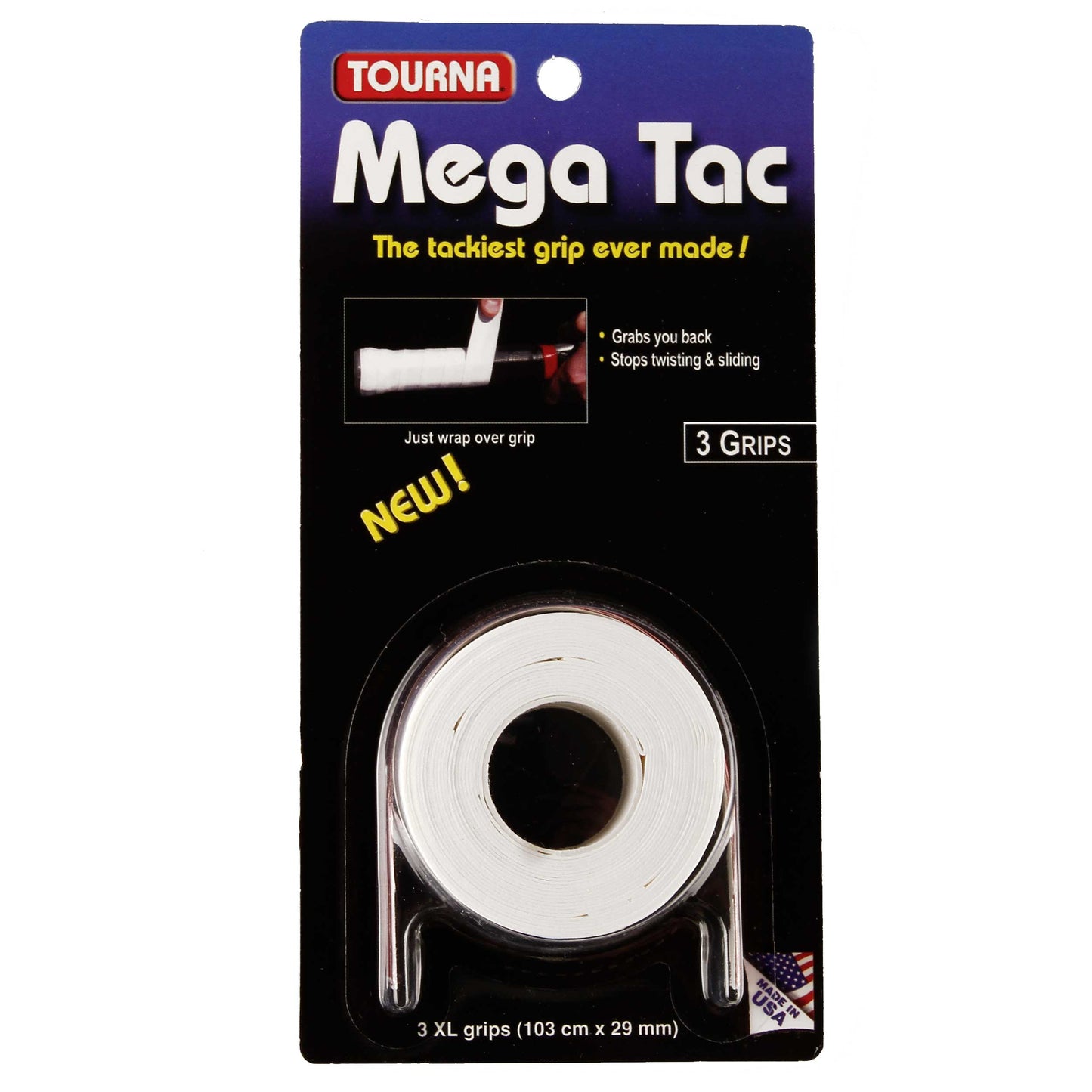 Tourna Mega Tac Pack De 3-Blanco Tourna Mega Tac Pack De 3-Blanco