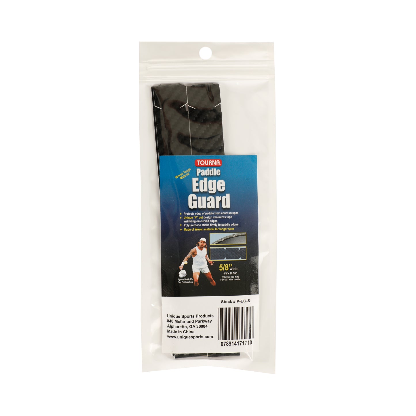 Tourna Padel Edge Guard Wooven 15mm Cinta De Protección Del Marco De Pickleball-Negro Tourna Padel Edge Guard Wooven 15mm Cinta De Protección Del Marco De Pickleball-Negro