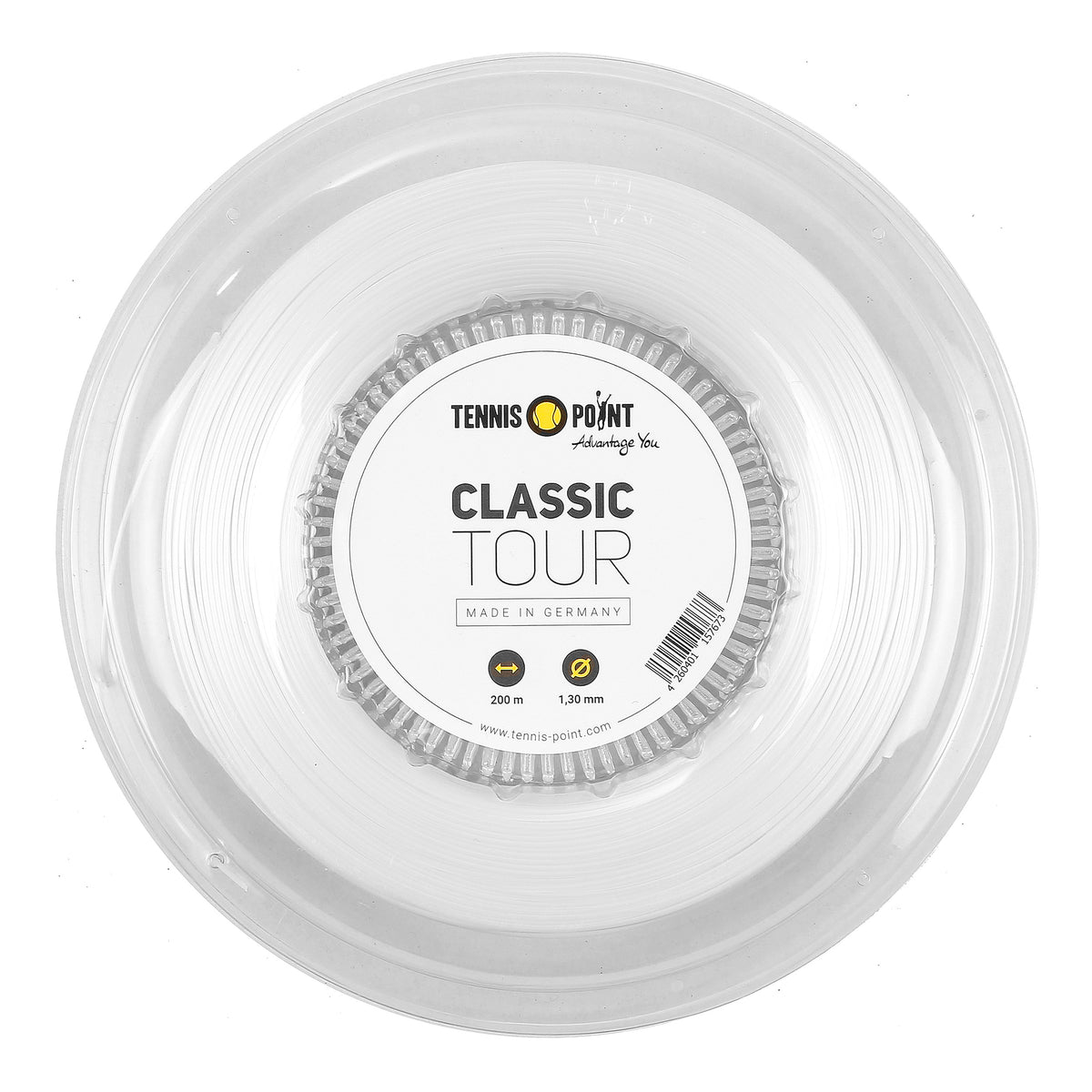 Tennis-Point Classic Tour Bobinas de cordaje 200m - blanco Tennis-Point Classic Tour Bobinas de cordaje 200m - blanco