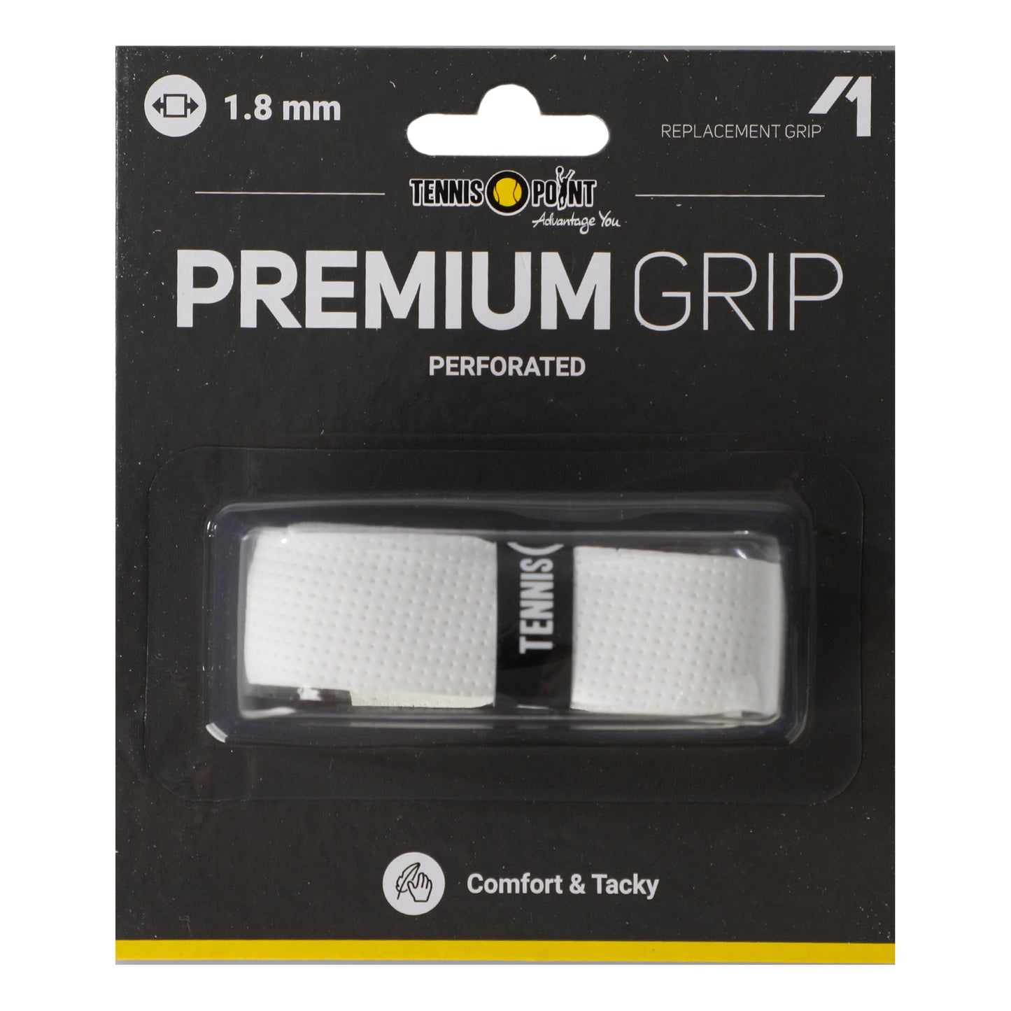 Tennis-Point Premium Grip Perforated Pack De 1-Blanco Tennis-Point Premium Grip Perforated Pack De 1-Blanco
