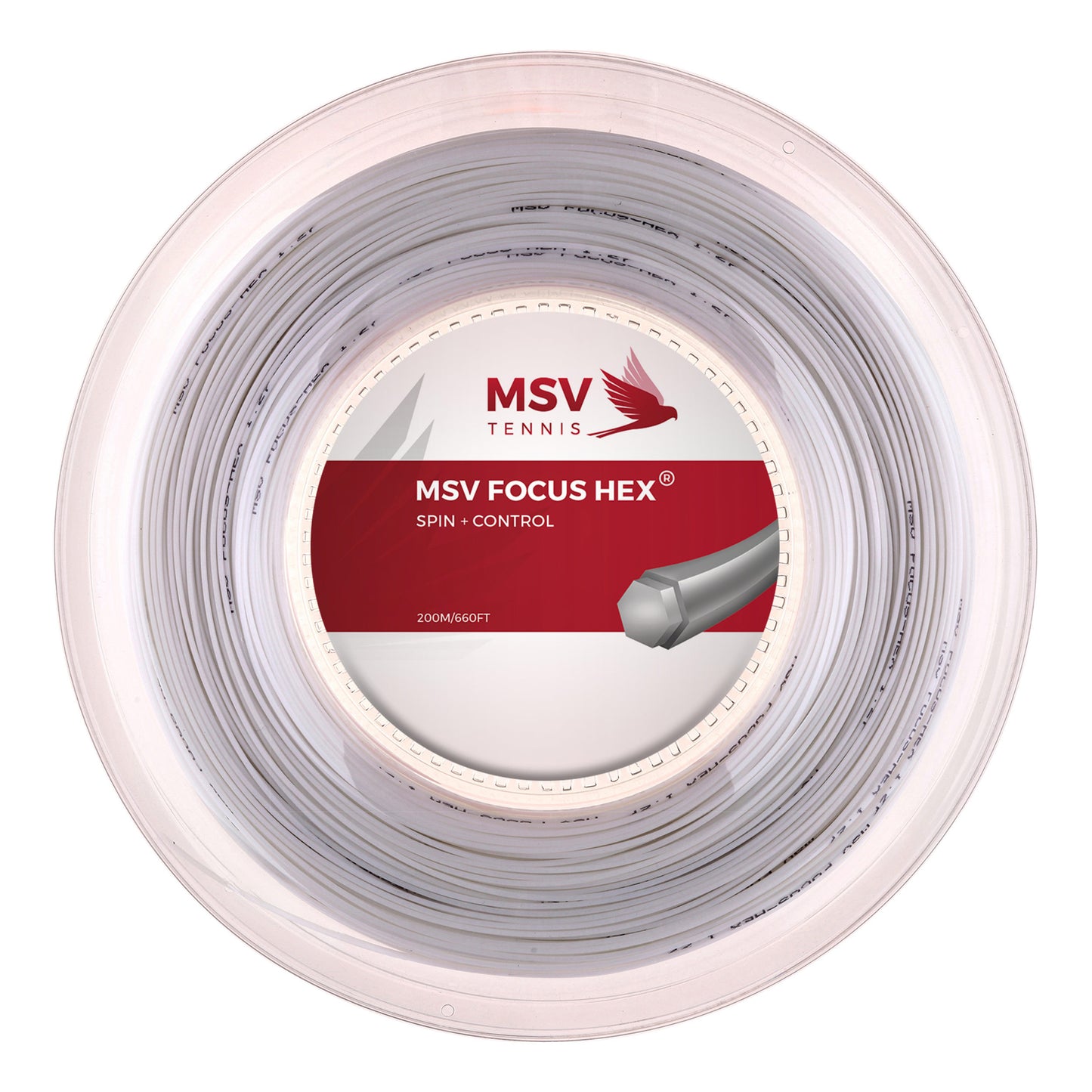 MSV Focus-HEX Bobinas De Cordaje 200m-Blanco MSV Focus-HEX Bobinas De Cordaje 200m-Blanco
