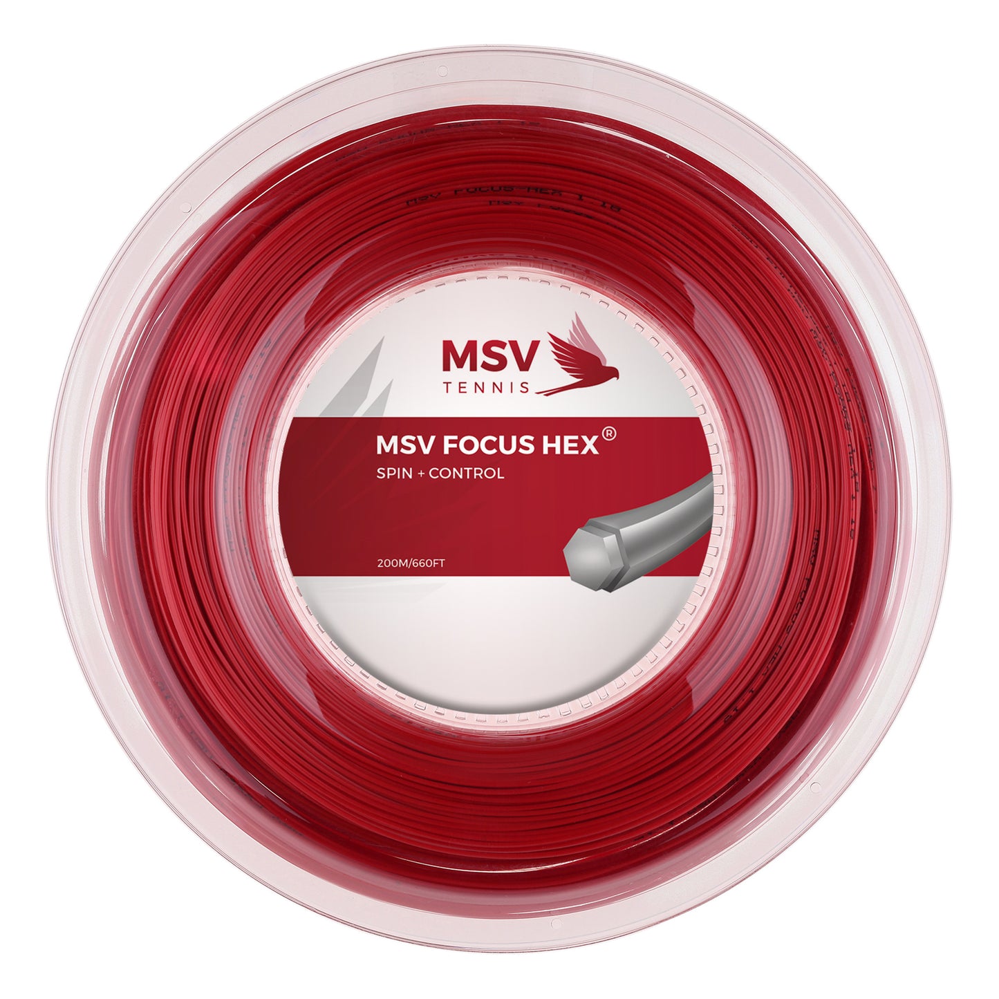 MSV Focus-HEX Bobinas De Cordaje 200m-Rojo MSV Focus-HEX Bobinas De Cordaje 200m-Rojo