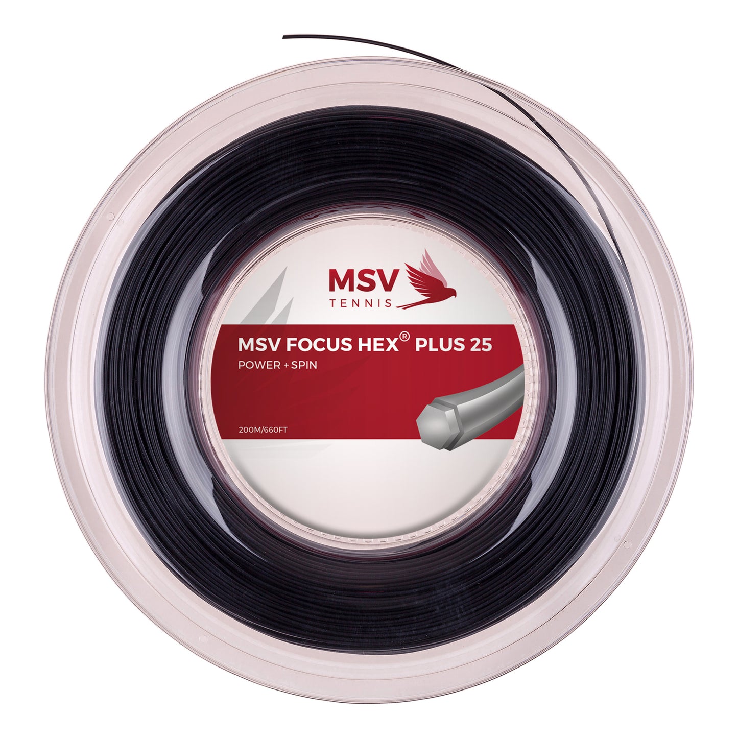MSV Focus-HEX Plus 25 Bobinas De Cordaje 200m-Negro MSV Focus-HEX Plus 25 Bobinas De Cordaje 200m-Negro