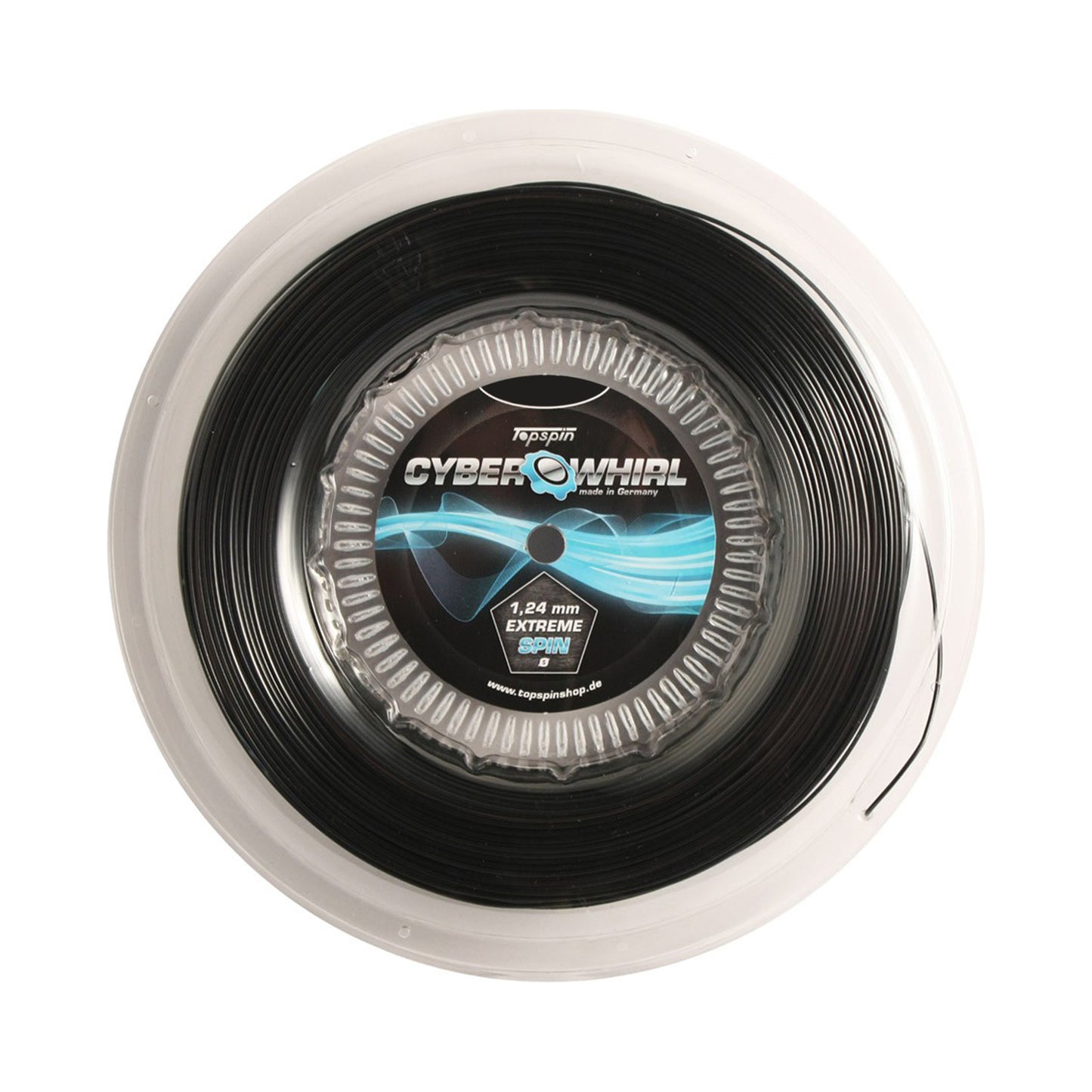 Topspin Cyber Whirl Bobinas de cordaje 110m - negro Topspin Cyber Whirl Bobinas de cordaje 110m - negro