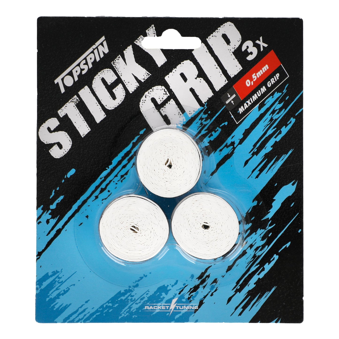 Topspin Sticky Grip Pack De 3-Blanco Topspin Sticky Grip Pack De 3-Blanco