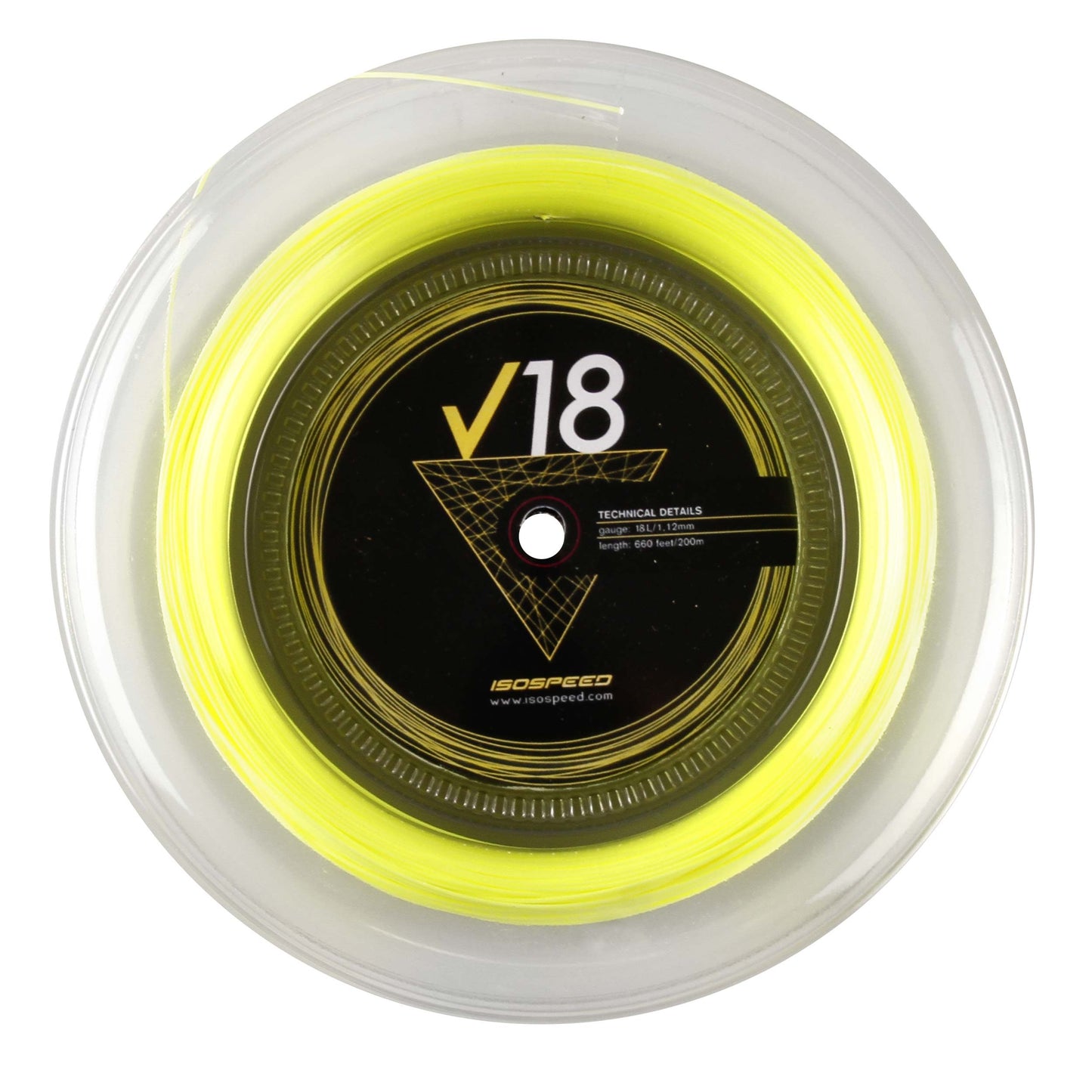 Isospeed V18 Bobinas De Cordaje 200m-Amarillo Isospeed V18 Bobinas De Cordaje 200m-Amarillo