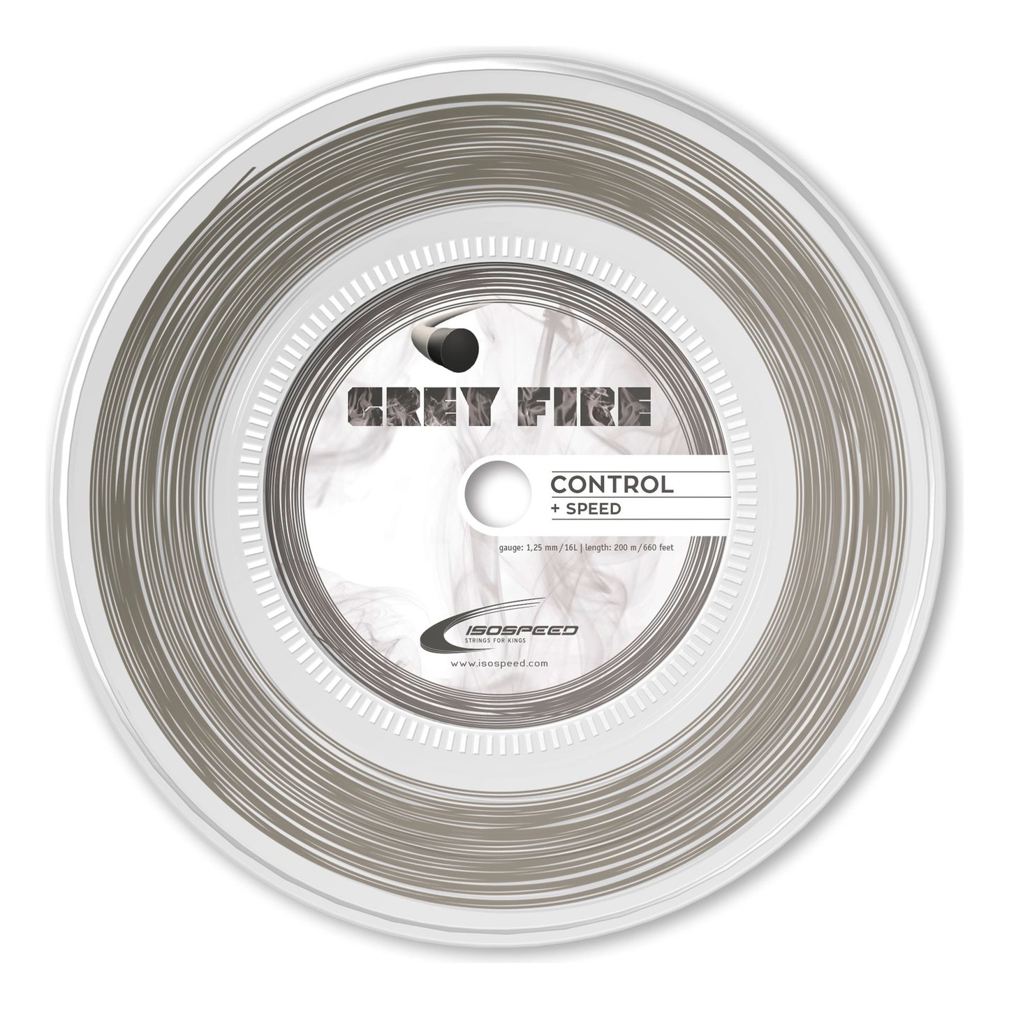 Isospeed Grey Fire Bobinas De Cordaje 200m-Gris Isospeed Grey Fire Bobinas De Cordaje 200m-Gris