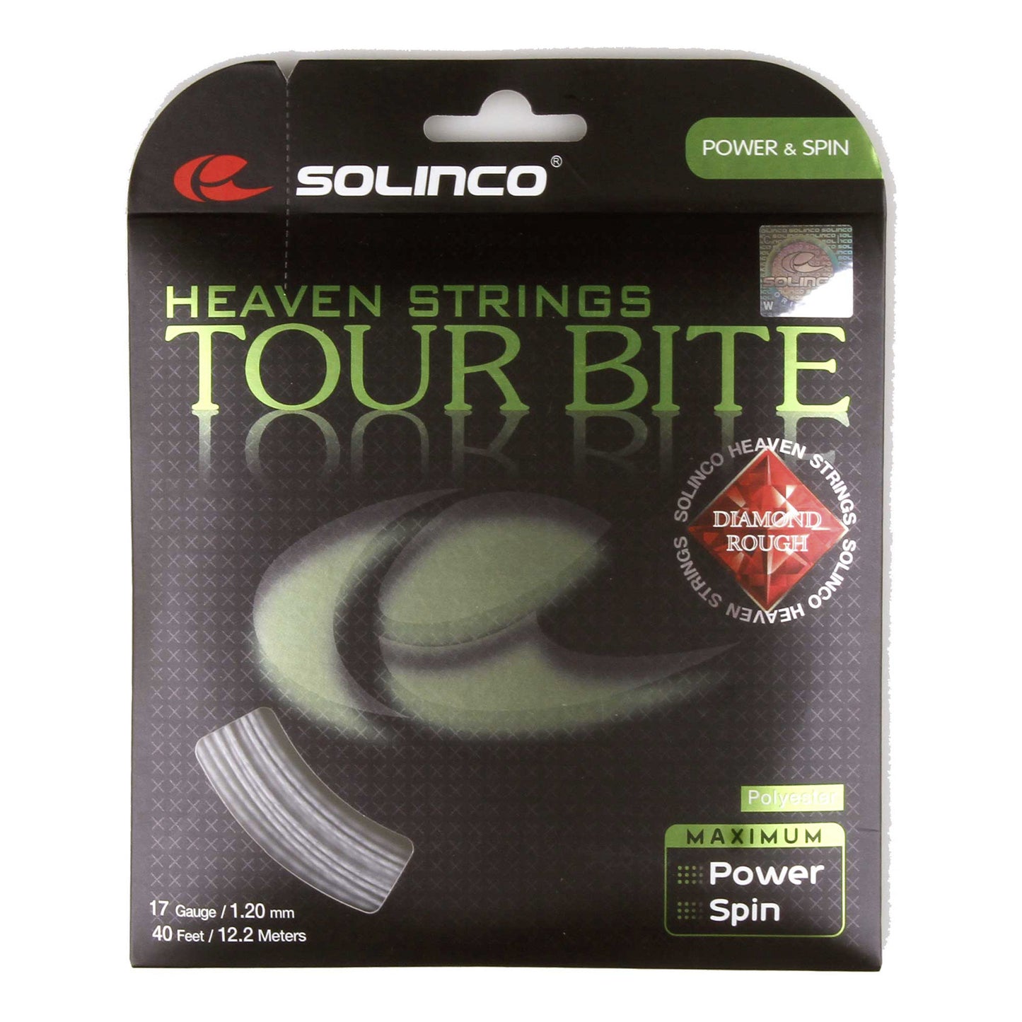 Solinco Tour Bite Diamond Rough Sets Individuales 12,2m-Plateado Solinco Tour Bite Diamond Rough Sets Individuales 12,2m-Plateado
