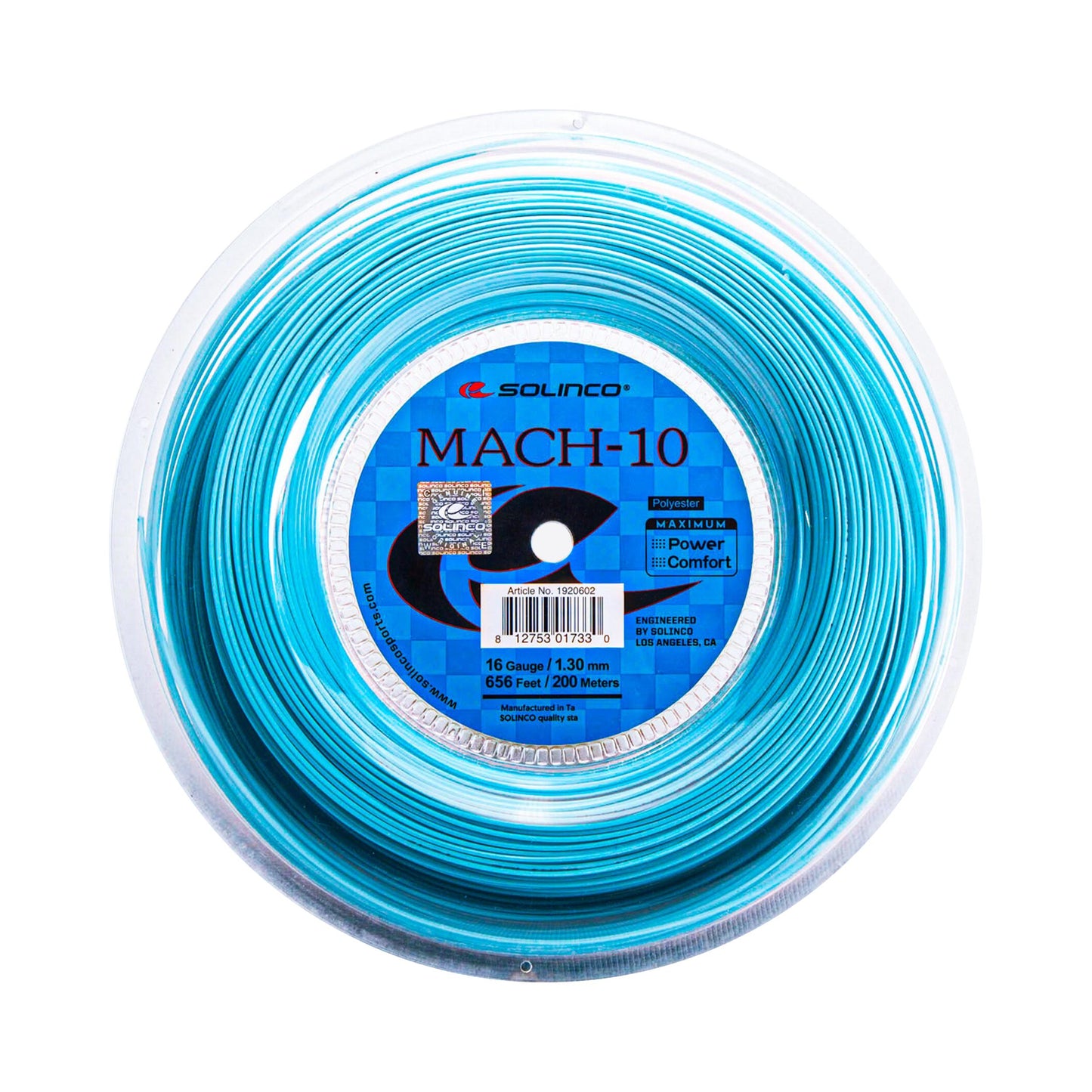 Solinco Mach 10 Bobinas De Cordaje 200m-Azul Solinco Mach 10 Bobinas De Cordaje 200m-Azul