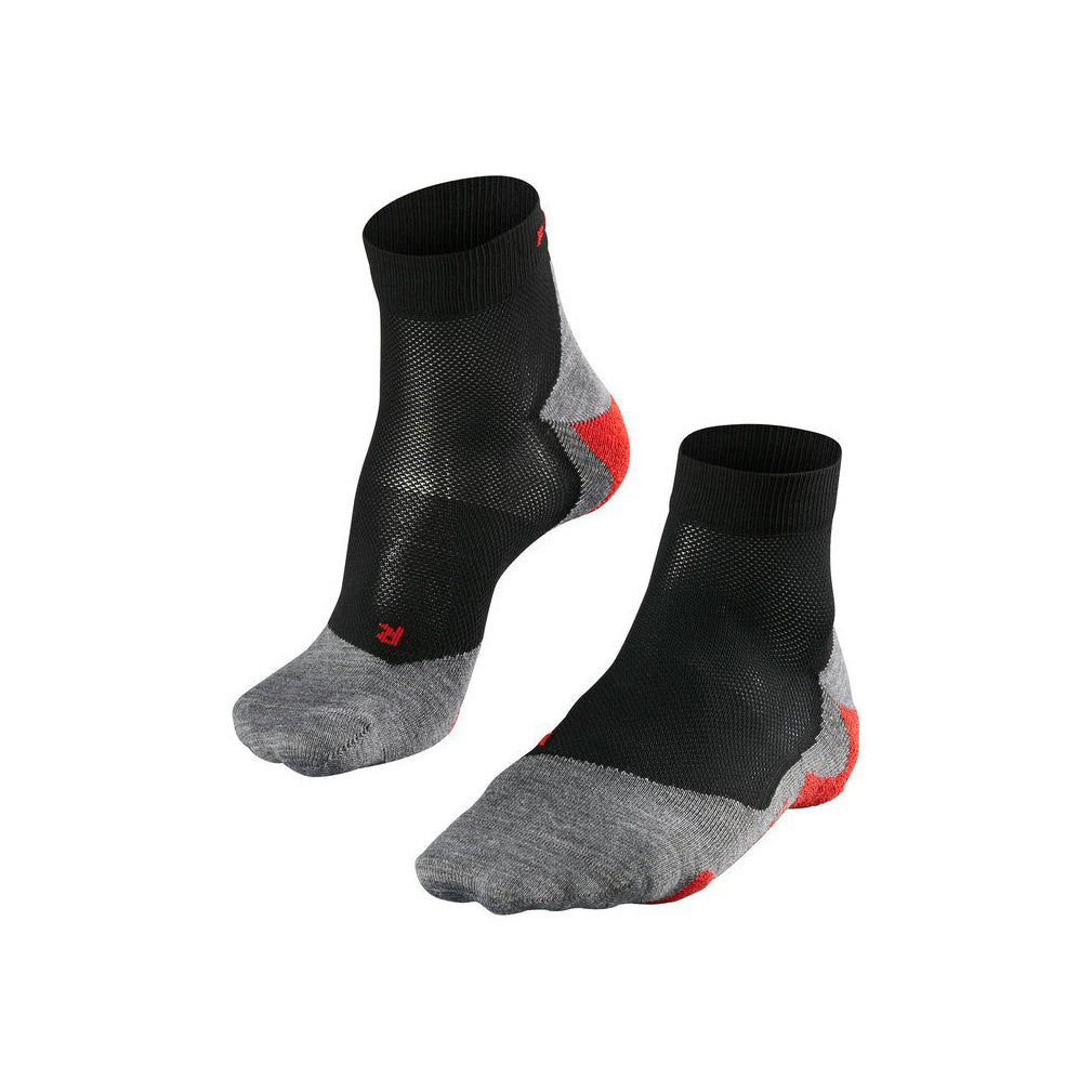 Falke RU5 Race Short Calcetines Para Correr Hombres-Negro,Gris Claro Falke RU5 Race Short Calcetines Para Correr Hombres-Negro,Gris Claro