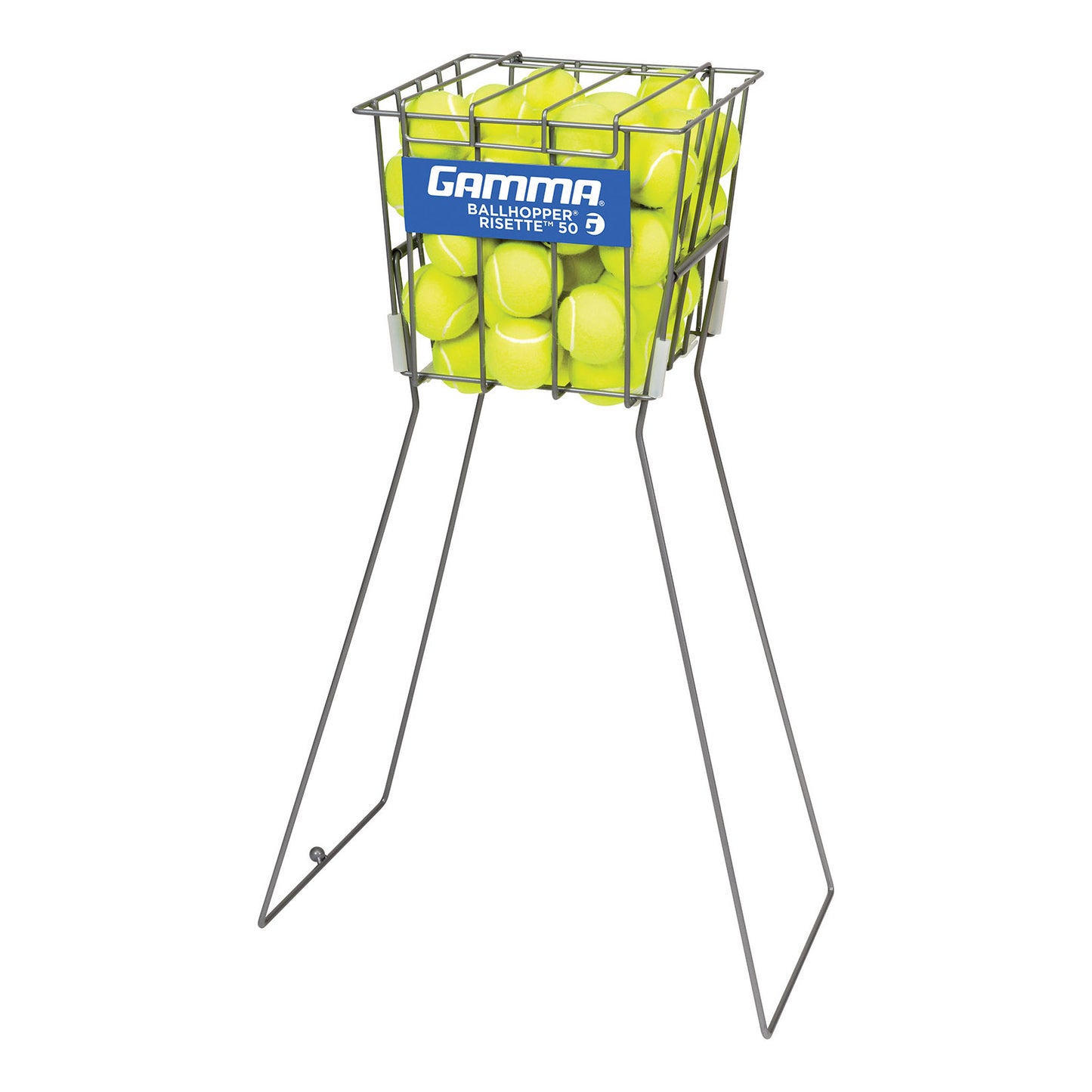 Gamma Ballhopper Risette 50 Cesta De Pelotas-Plateado Gamma Ballhopper Risette 50 Cesta De Pelotas-Plateado