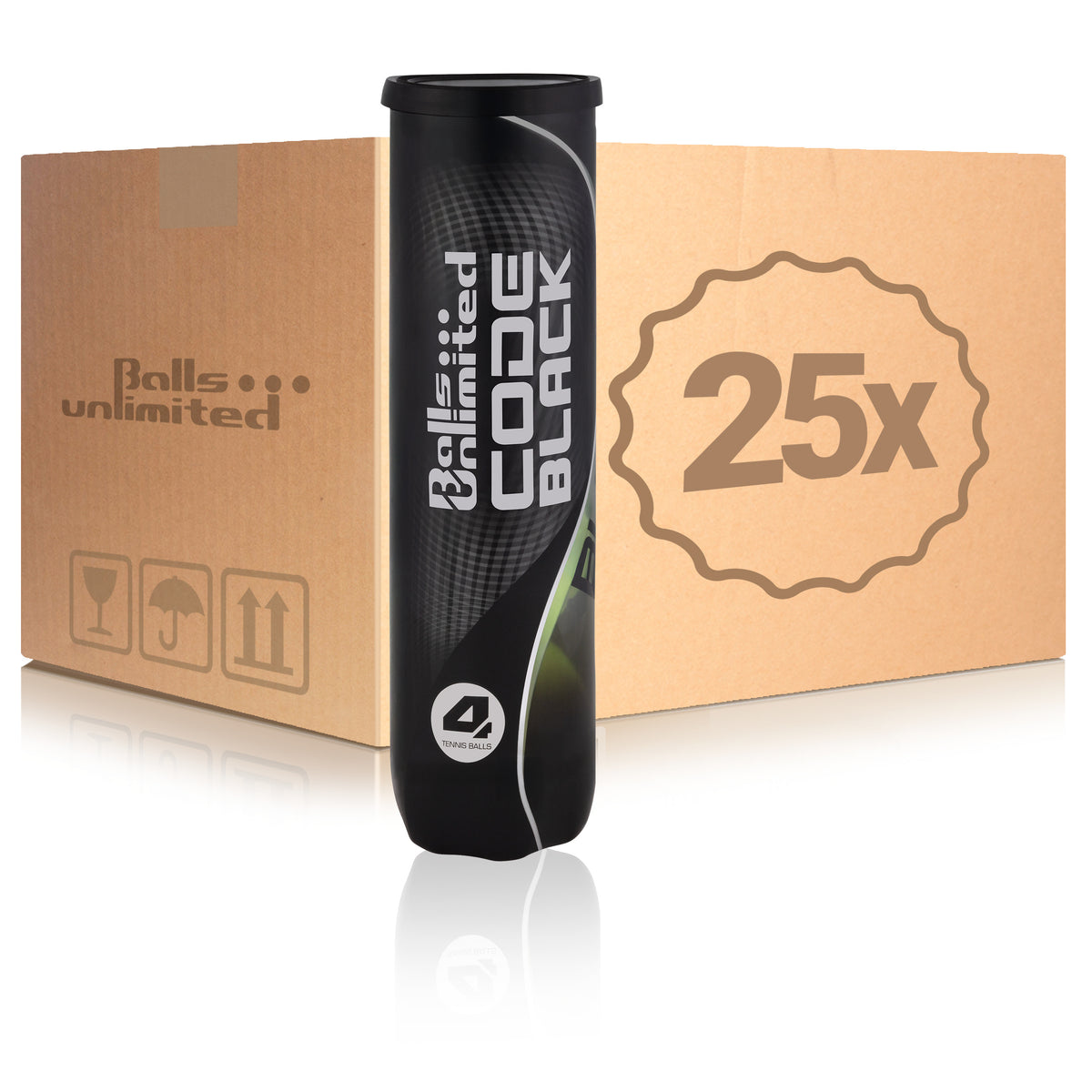 Balls Unlimited 25 botes de 4 pelotas Code Black Balls Unlimited 25 botes de 4 pelotas Code Black