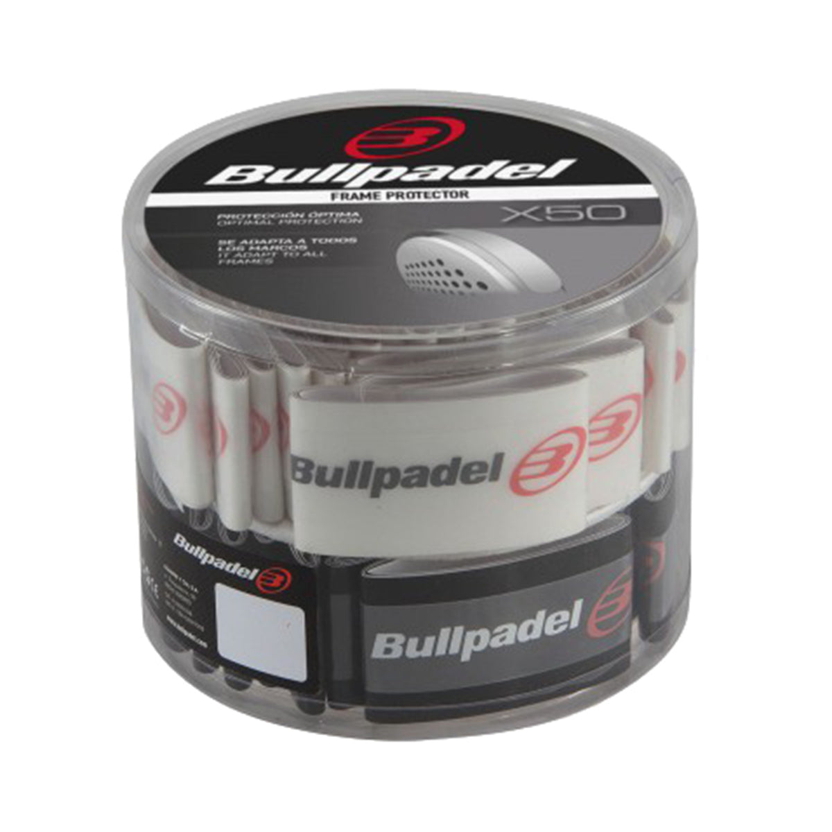 Bullpadel Cinta Protectora De Raquetas Caja De 50-Negro Bullpadel Cinta Protectora De Raquetas Caja De 50-Negro