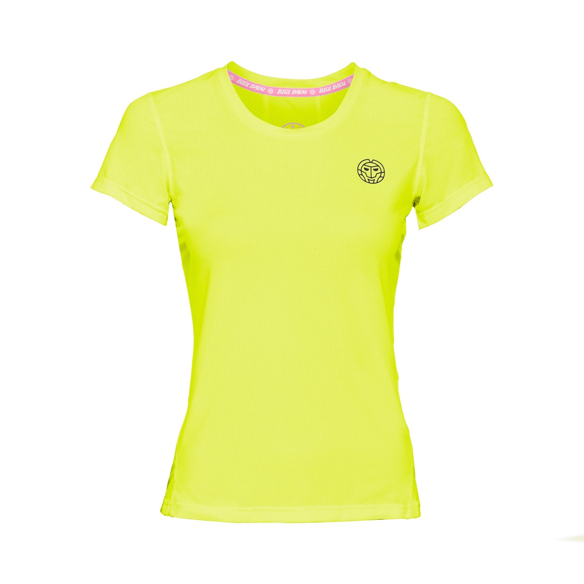 BIDI BADU Calla Tech Roundneck Camiseta De Manga Corta Chicas-Amarillo Neón,Negro BIDI BADU Calla Tech Roundneck Camiseta De Manga Corta Chicas-Amarillo Neón,Negro