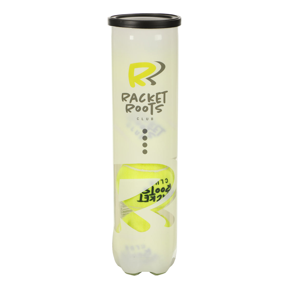 Racket Roots Club Tennisball Bote De 4 Pelotas Racket Roots Club Tennisball Bote De 4 Pelotas