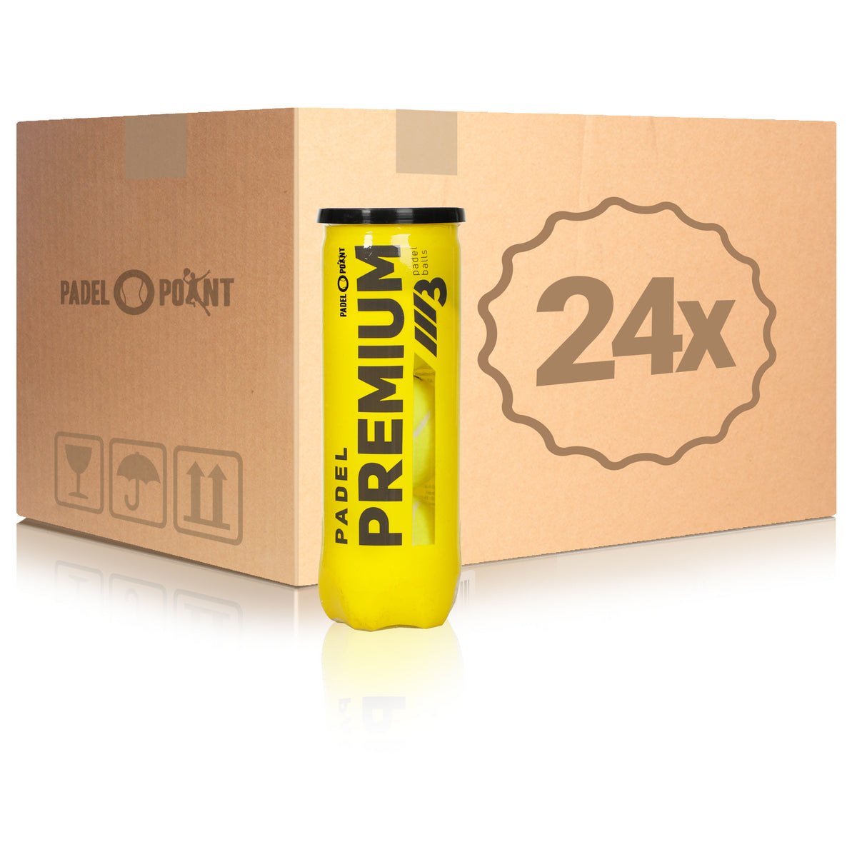 Padel-Point 24 botes de 3 pelotas Premium Ball En caja Padel-Point 24 botes de 3 pelotas Premium Ball En caja