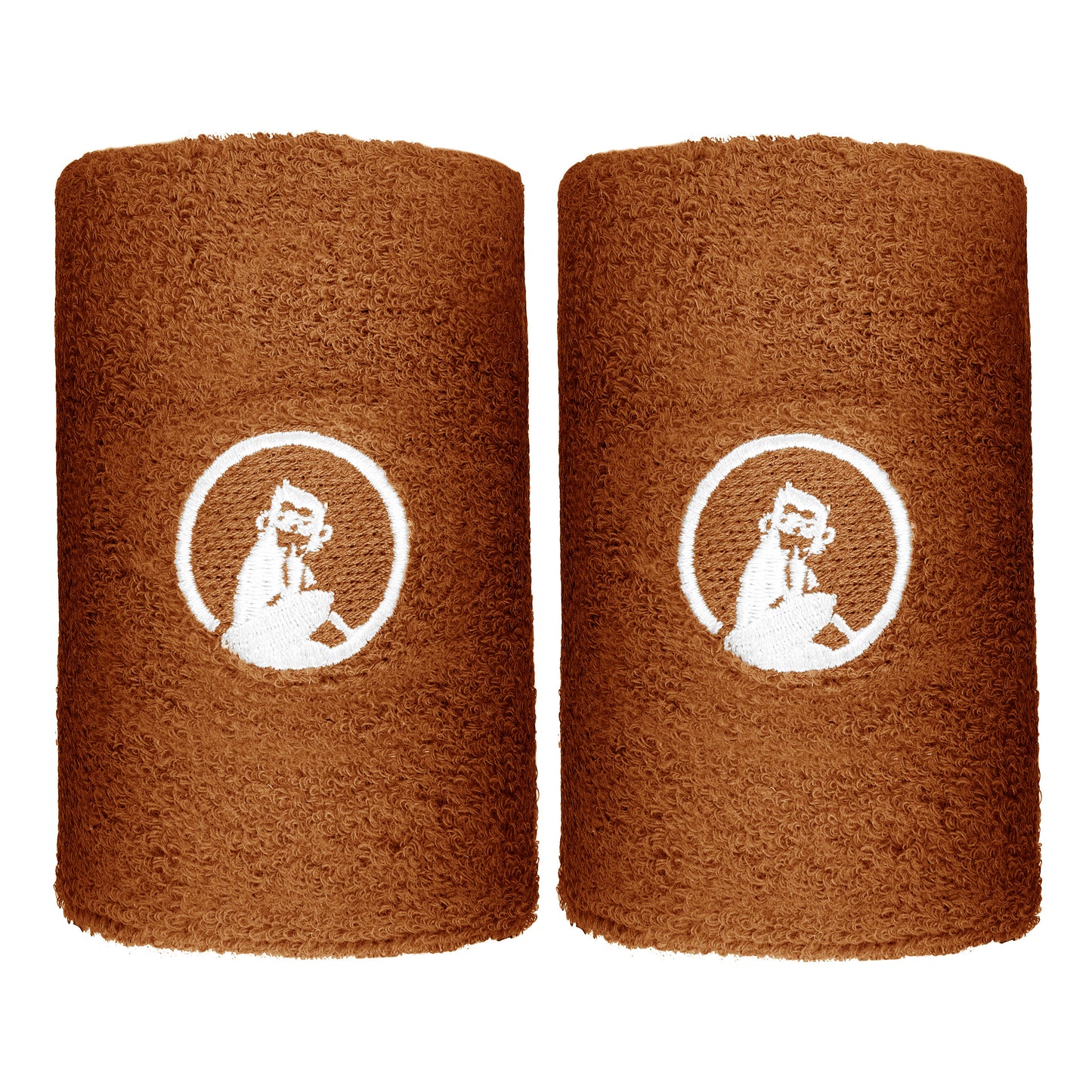 Quiet Please Cinta para sudor Pack de 2 largo - marrón Quiet Please Cinta para sudor Pack de 2 largo - marrón