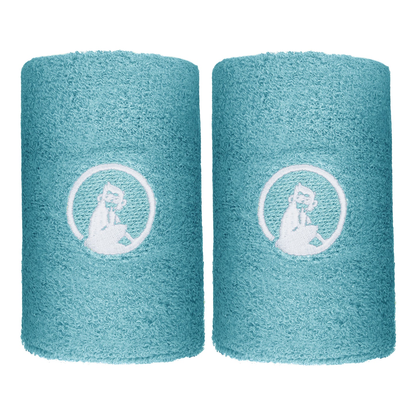 Quiet Please Cinta para sudor Pack de 2 largo - azul claro Quiet Please Cinta para sudor Pack de 2 largo - azul claro