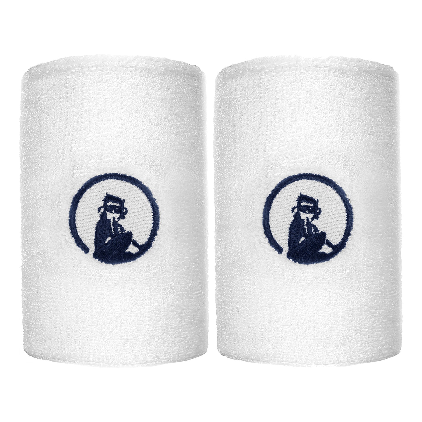 Quiet Please Cinta para sudor Pack de 2 largo - blanco, azul oscuro Quiet Please Cinta para sudor Pack de 2 largo - blanco, azul oscuro
