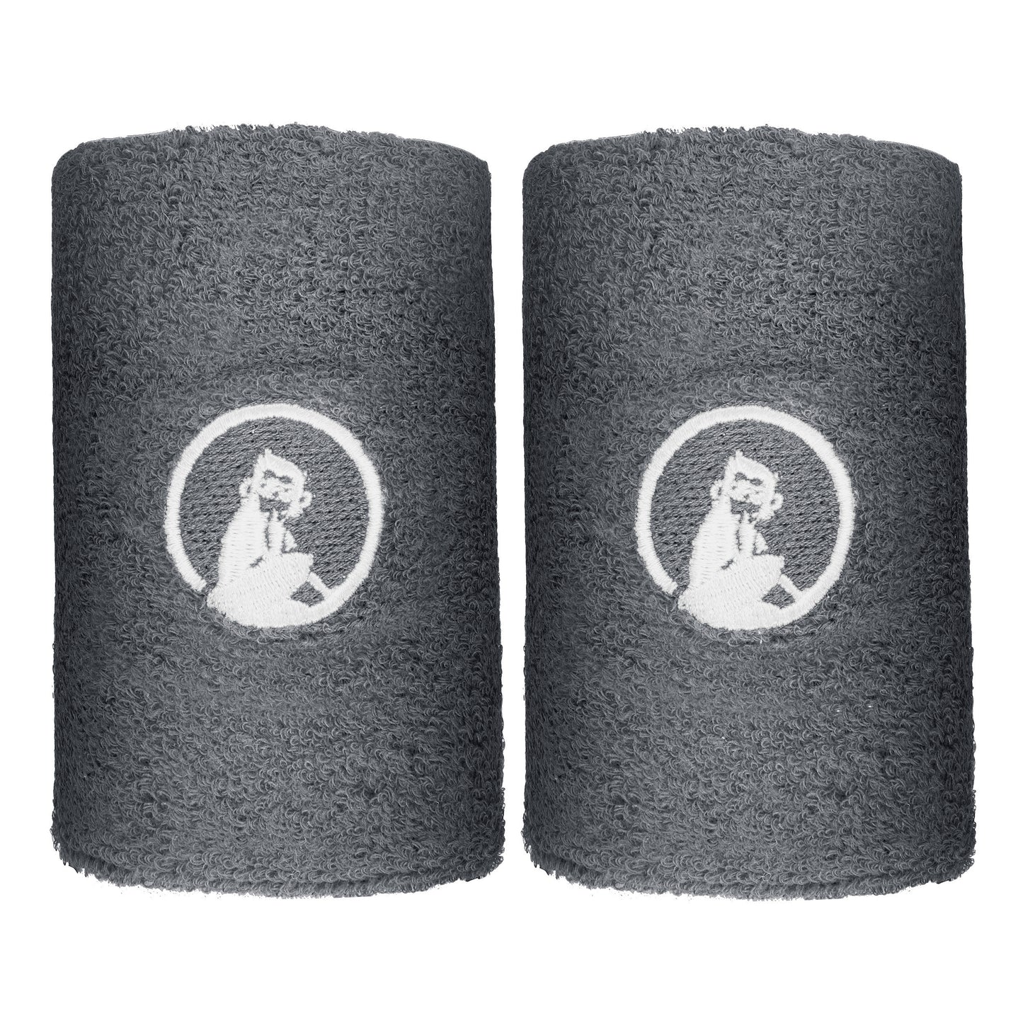 Quiet Please Cinta para sudor Pack de 2 largo - gris oscuro, blanco Quiet Please Cinta para sudor Pack de 2 largo - gris oscuro, blanco
