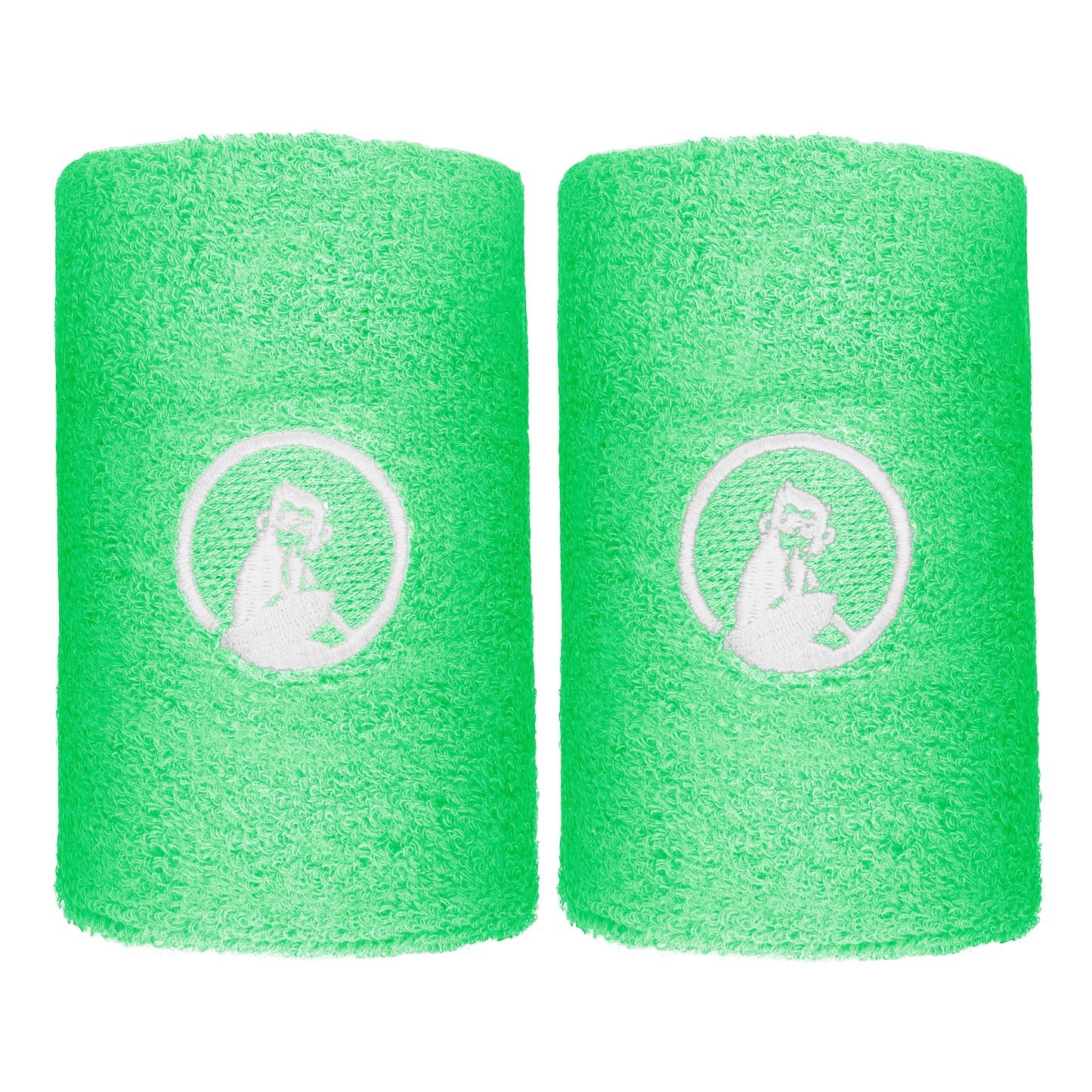 Quiet Please Cinta para sudor Pack de 2 largo - verde, blanco Quiet Please Cinta para sudor Pack de 2 largo - verde, blanco