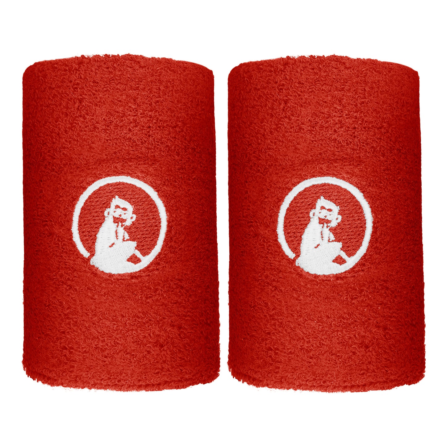 Quiet Please Cinta para sudor Pack de 2 largo - rojo, blanco Quiet Please Cinta para sudor Pack de 2 largo - rojo, blanco