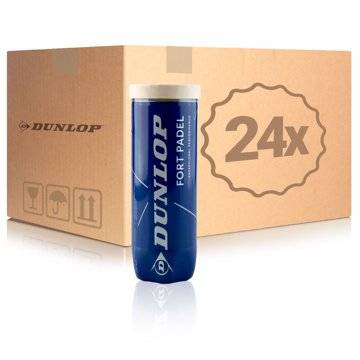 Dunlop 24 botes de 3 pelotas Fort Padel Dunlop 24 botes de 3 pelotas Fort Padel