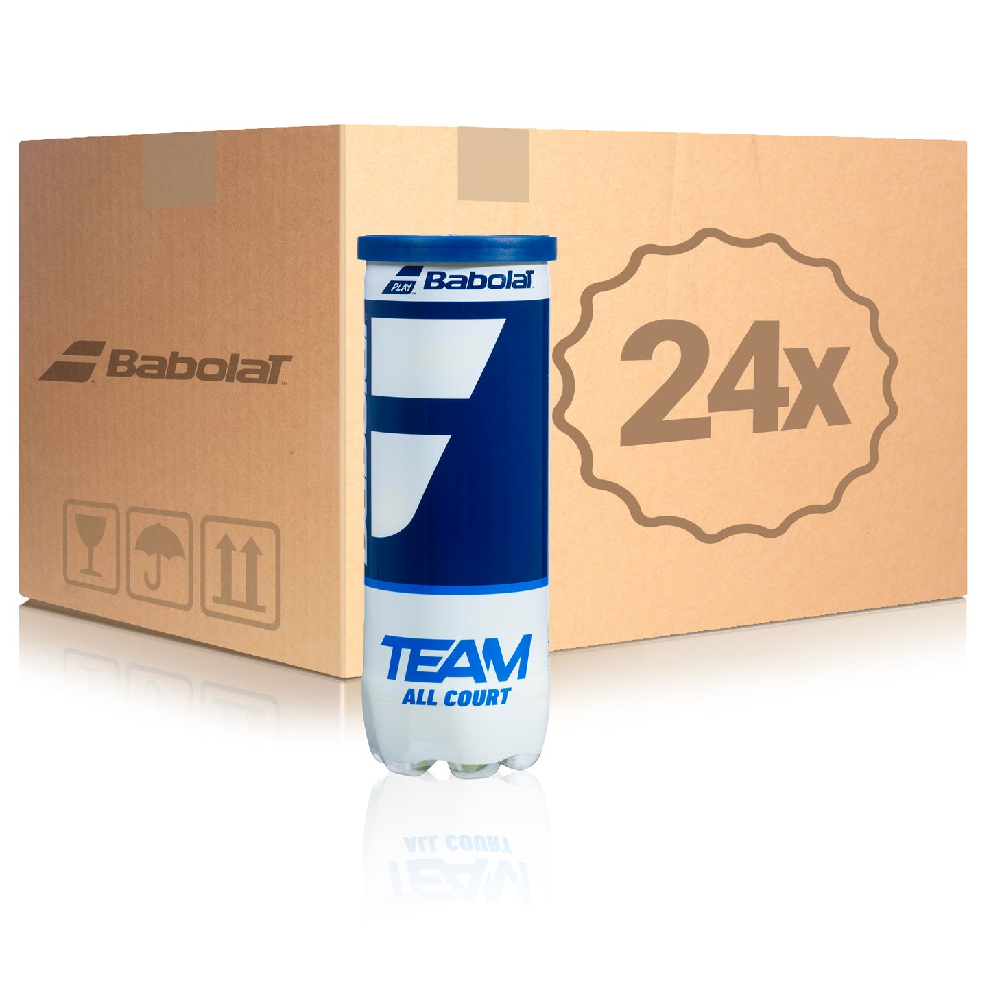 Babolat 24 botes de 3 pelotas Team All Court En caja Babolat 24 botes de 3 pelotas Team All Court En caja