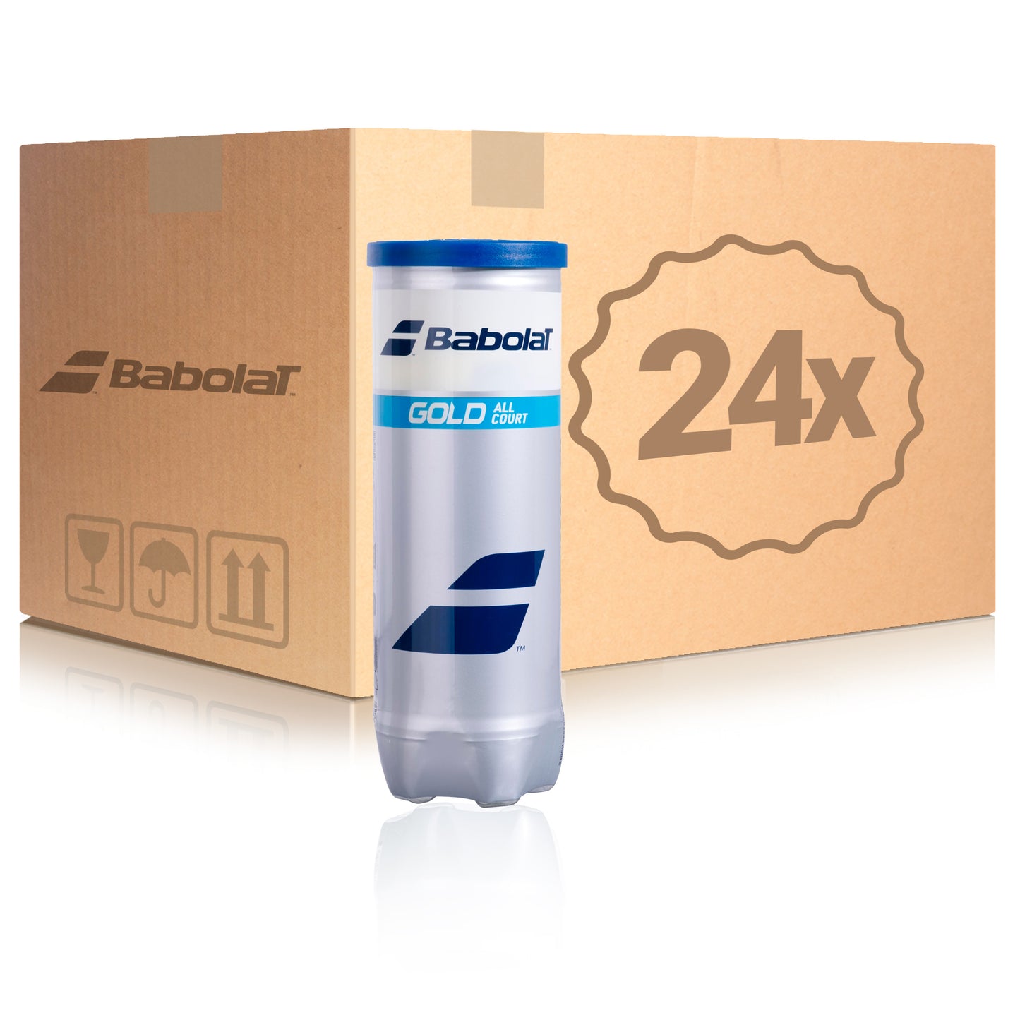 Babolat 24 botes de 3 pelotas GOLD ALL COURT X 3 En caja Babolat 24 botes de 3 pelotas GOLD ALL COURT X 3 En caja