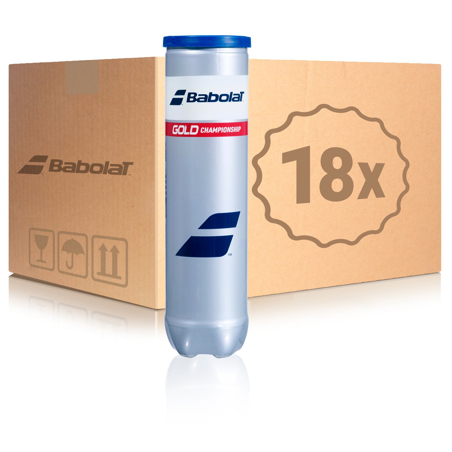 Babolat 18 botes de 4 pelotas Gold Championship X4 En caja Babolat 18 botes de 4 pelotas Gold Championship X4 En caja