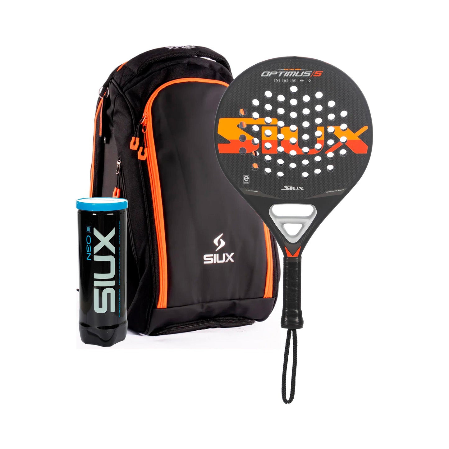 Siux Optimus 5 Más tubo de pelotas, Más mochila Siux Optimus 5 Más tubo de pelotas, Más mochila