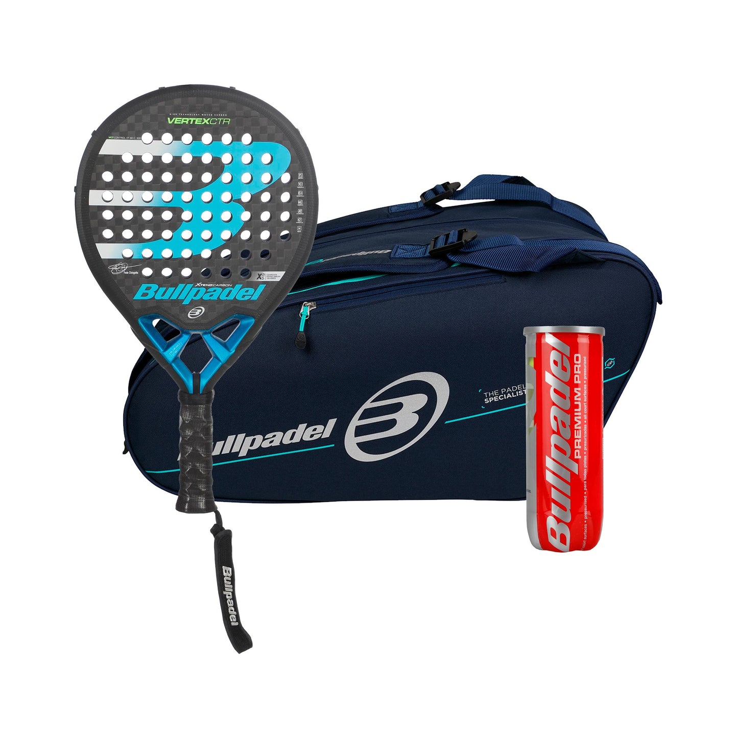 Bullpadel Pack de 3 Vertex 2 CTR Más raquetera, Más tubo de pelotas Bullpadel Pack de 3 Vertex 2 CTR Más raquetera, Más tubo de pelotas
