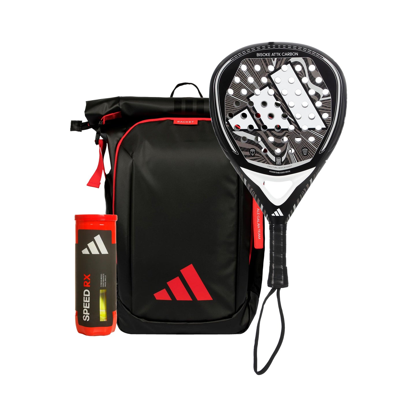 adidas Bisoke Attk Carbon Más mochila, Más tubo de pelotas adidas Bisoke Attk Carbon Más mochila, Más tubo de pelotas