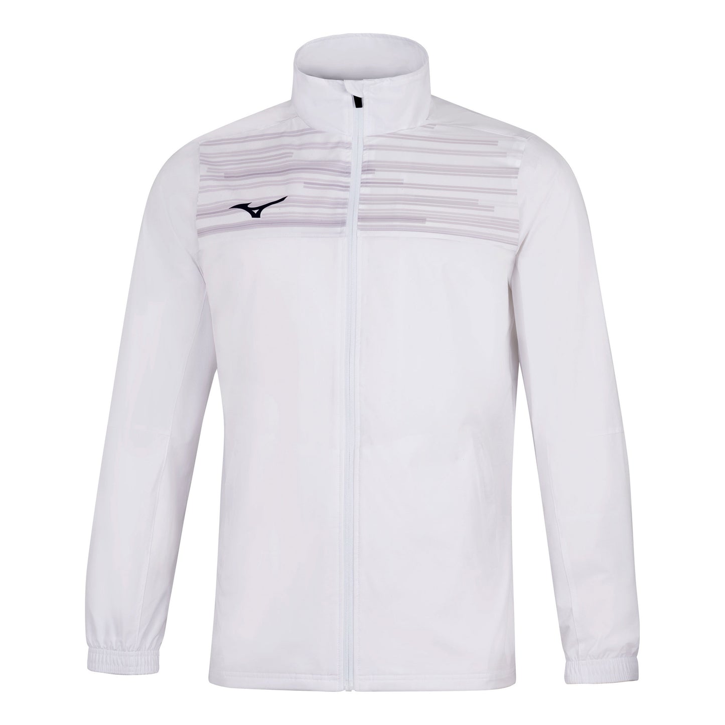 Mizuno Team Chiba Micro Chaqueta de entrenamiento Hombres-blanco Mizuno Team Chiba Micro Chaqueta de entrenamiento Hombres-blanco