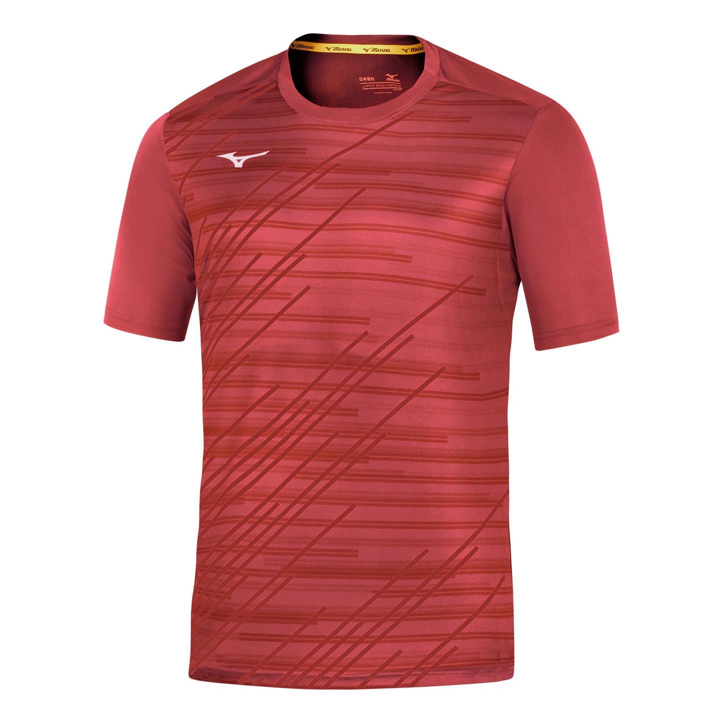 Mizuno Team Chiba Camiseta de manga corta Hombres-rojo Mizuno Team Chiba Camiseta de manga corta Hombres-rojo