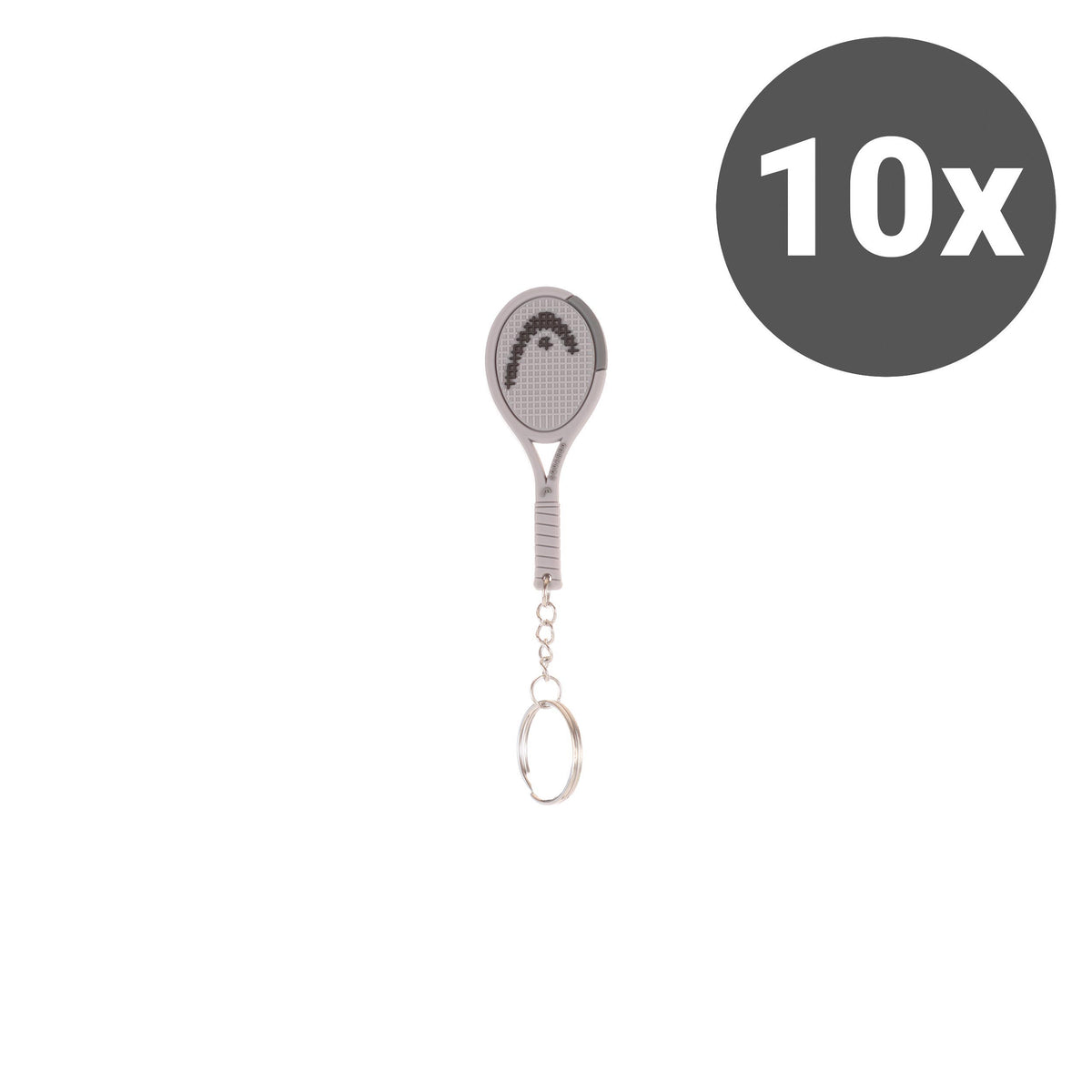 HEAD Squared Llavero Pack de 10 - gris HEAD Squared Llavero Pack de 10 - gris