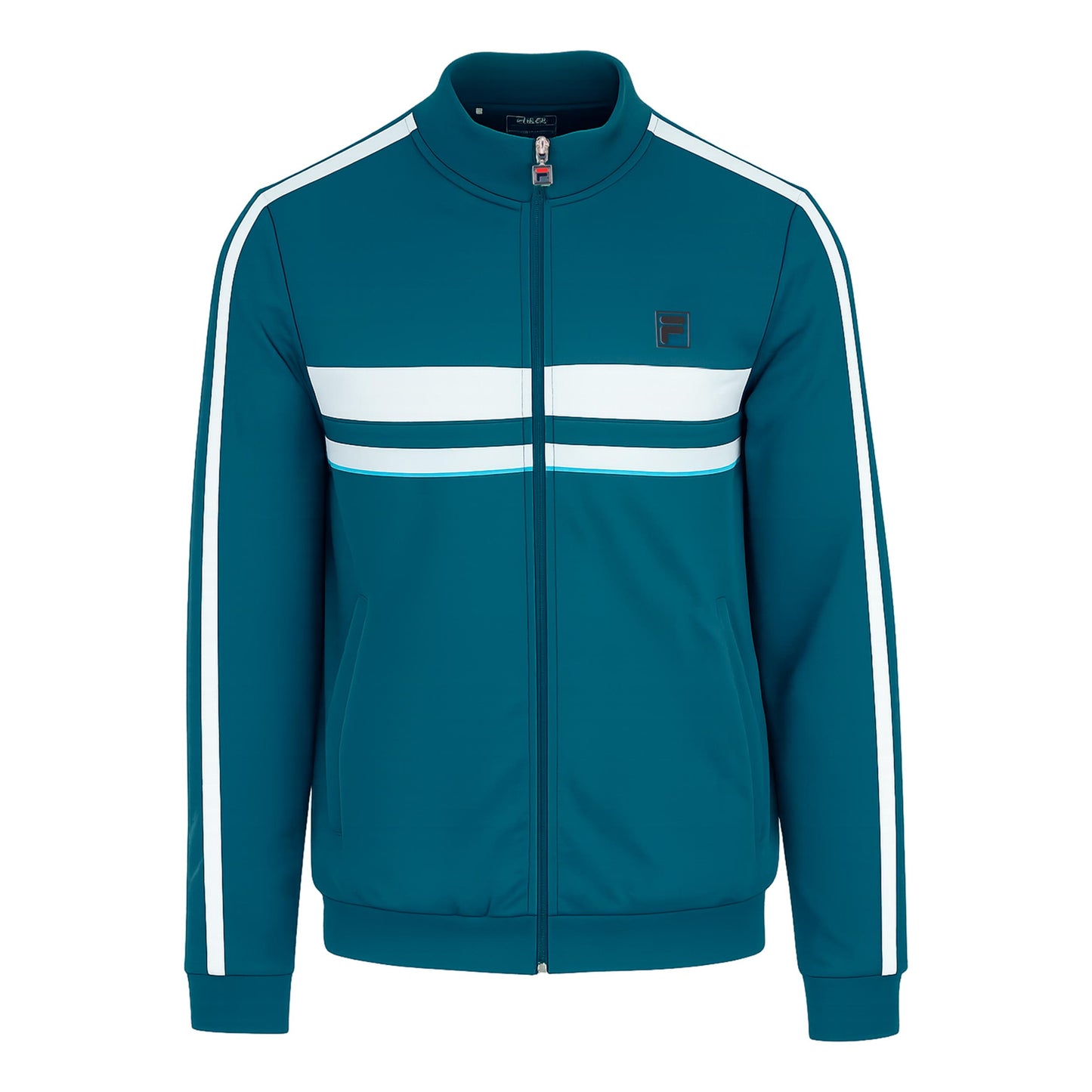 Fila Ned Chaqueta de entrenamiento Hombres - color petróleo, blanco Fila Ned Chaqueta de entrenamiento Hombres - color petróleo, blanco