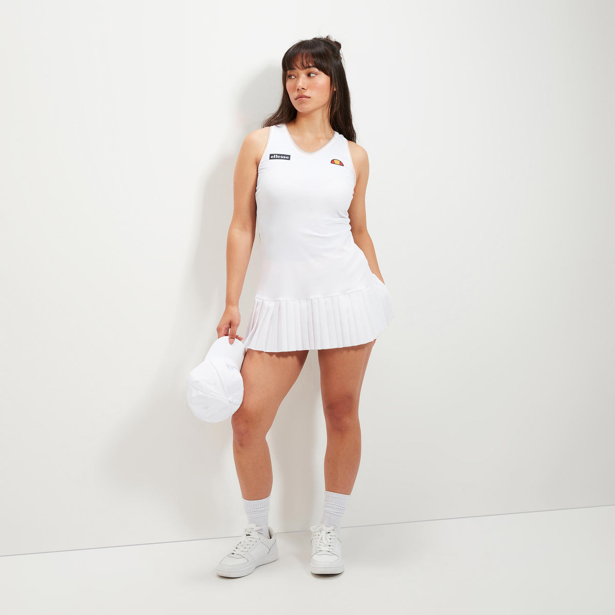 Ellesse Guinevere Vestido Mujeres - blanco,