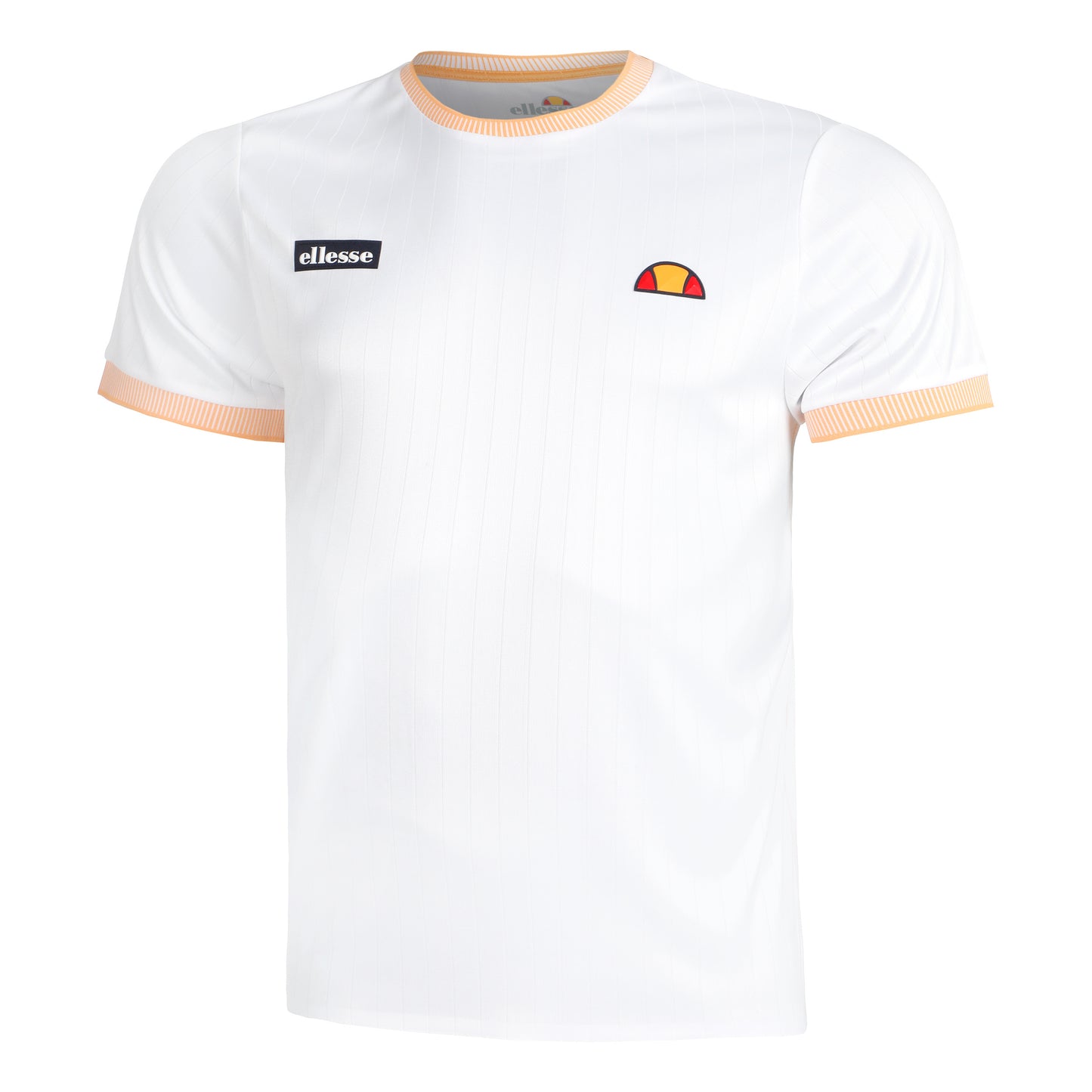 Ellesse Tilney Camiseta de manga corta Hombres - blanco, naranja
