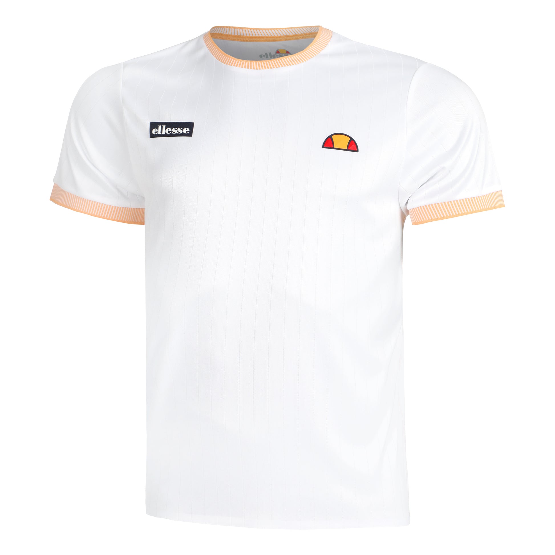 Ellesse Tilney Camiseta de manga corta Hombres - blanco, naranja