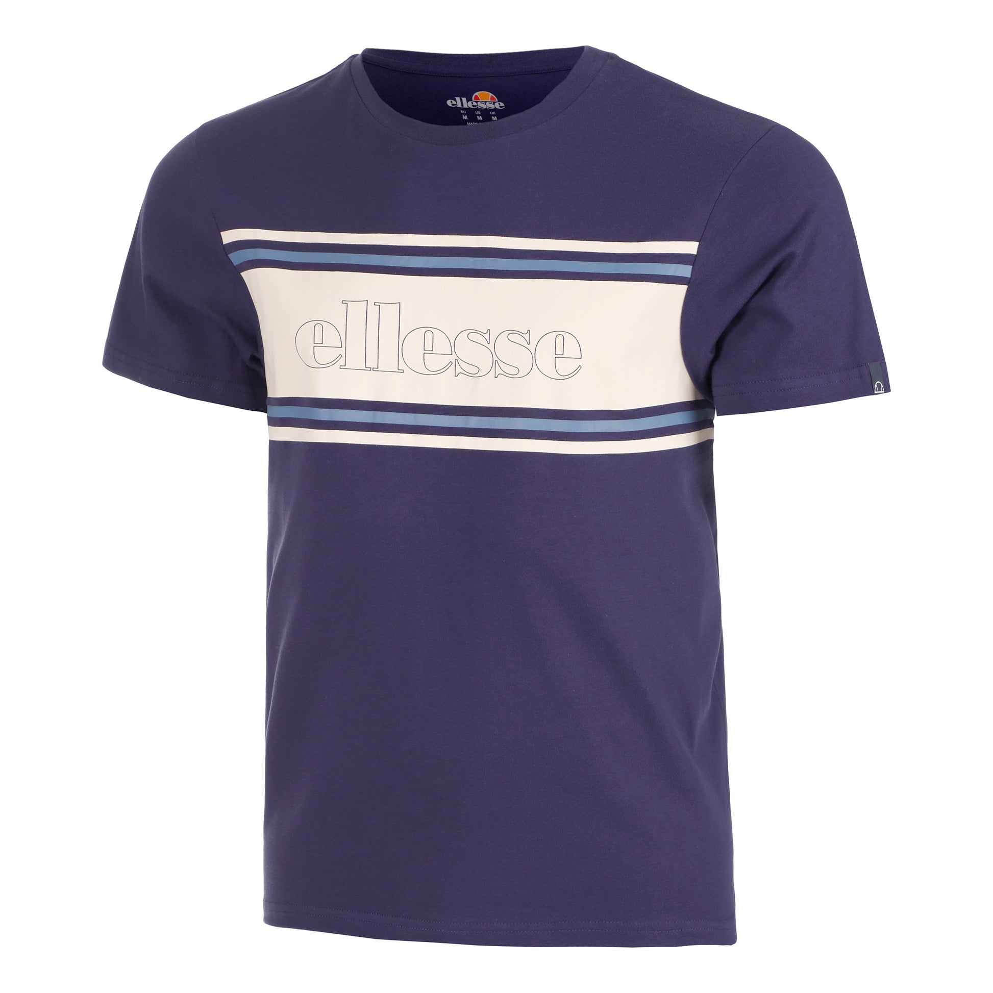 Ellesse Avalon Camiseta De Manga Corta Hombres-Azul Oscuro
