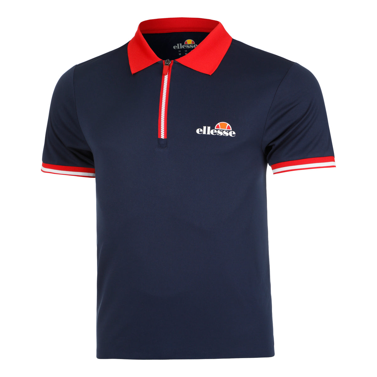 Ellesse Coolidge Polo Hombres - azul oscuro, rojo