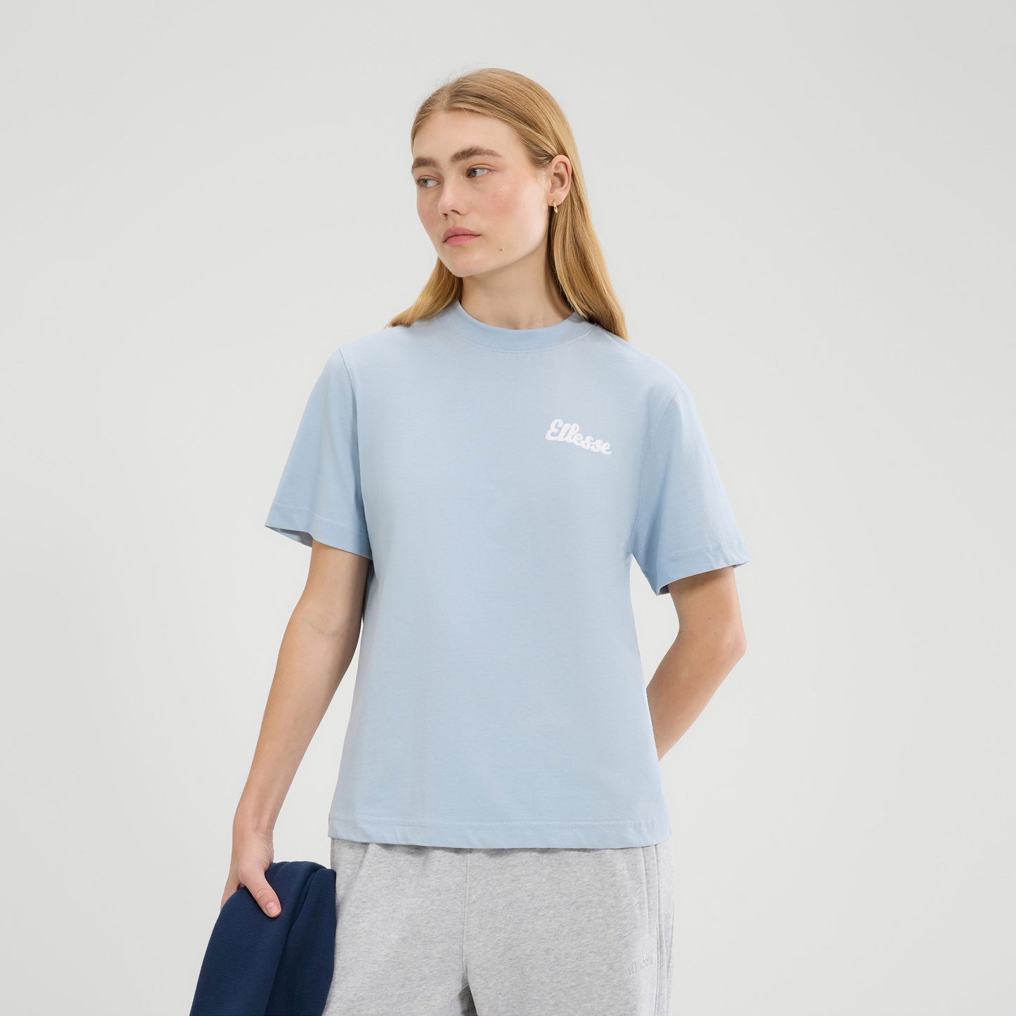 Ellesse Soffio Camiseta De Manga Corta Mujeres-Azul Claro,Blanco