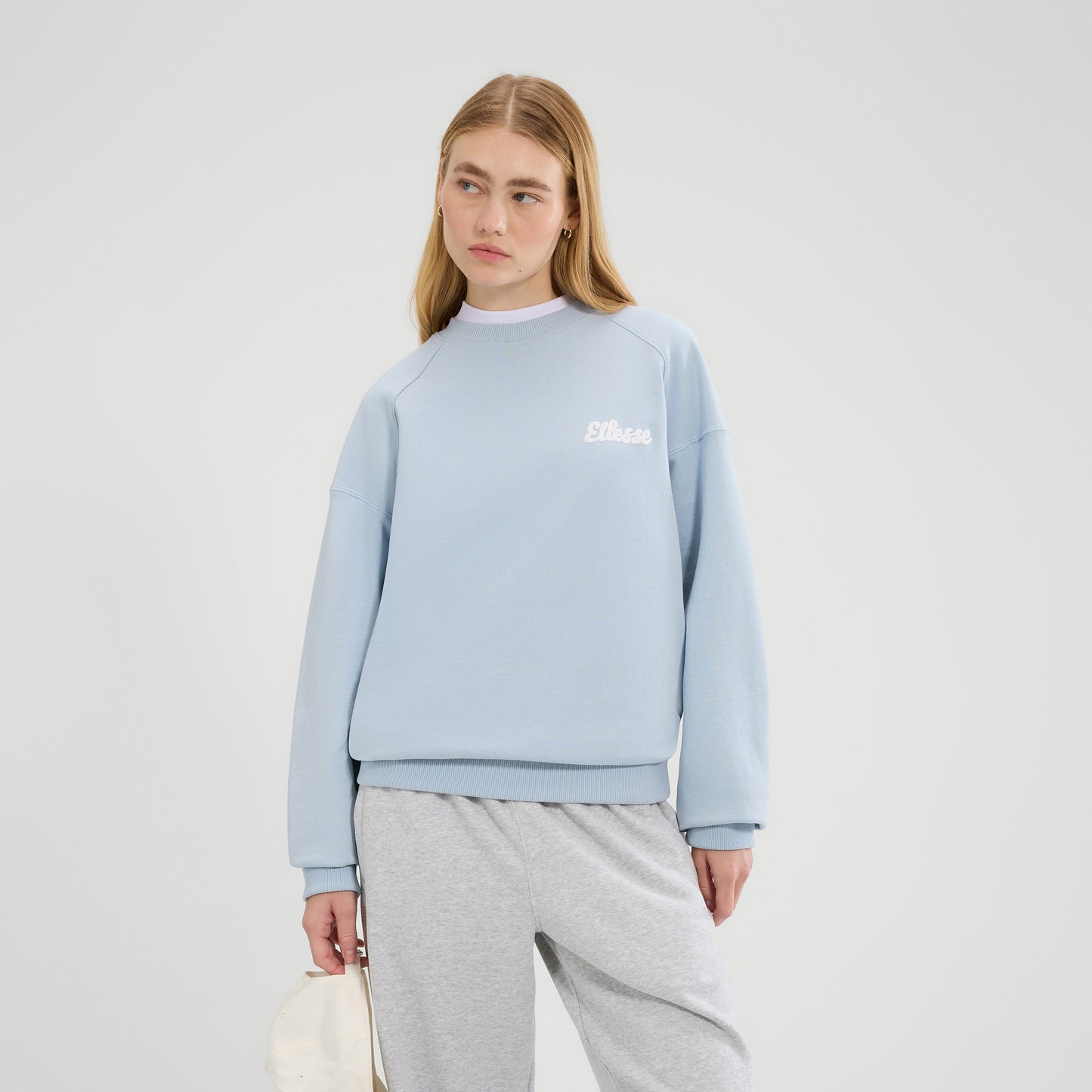 Ellesse Lo Sbuffo Sudadera Mujeres-Azul Claro,Blanco