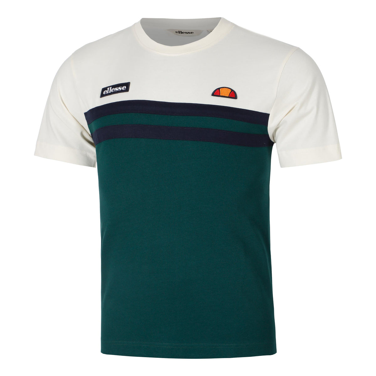 Ellesse Venire Camiseta de manga corta Hombres - crema, verde oscuro