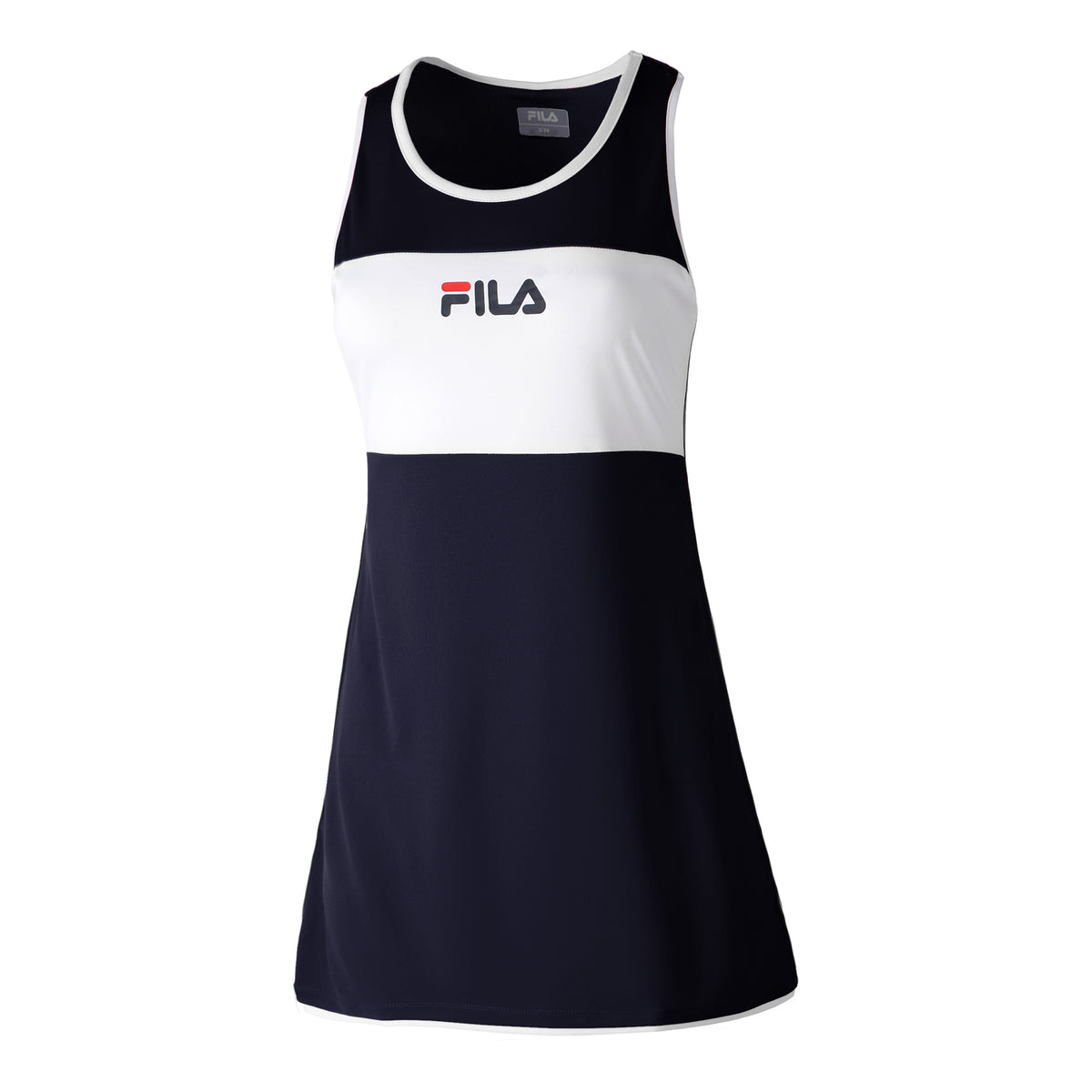 Fila Lola Vestido Mujeres - azul oscuro, blanco