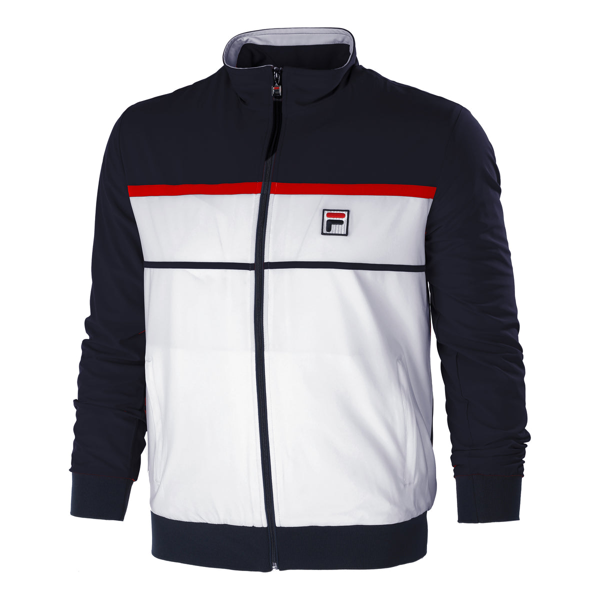 Fila Max Chaqueta de entrenamiento Hombres - blanco, azul oscuro